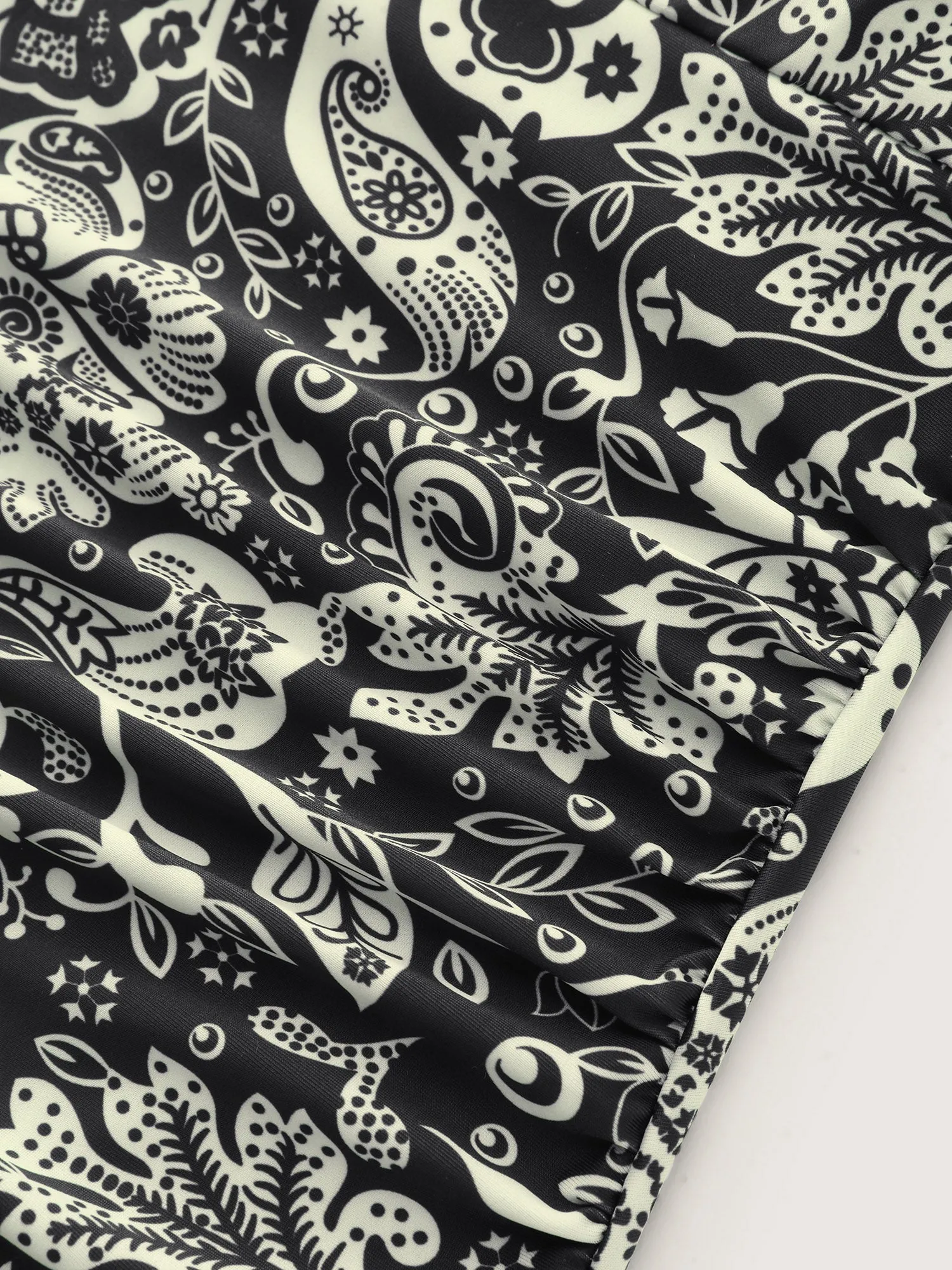 Adjustable Tummy-Control Boho One-Piece Swimsuit sold by Bloomchic product image thumbnail 5