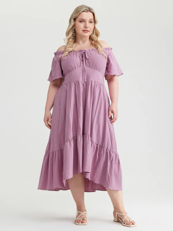 Pure Cotton Adjustable Sleeve Pockets Mdii Dress made by Bloomchic