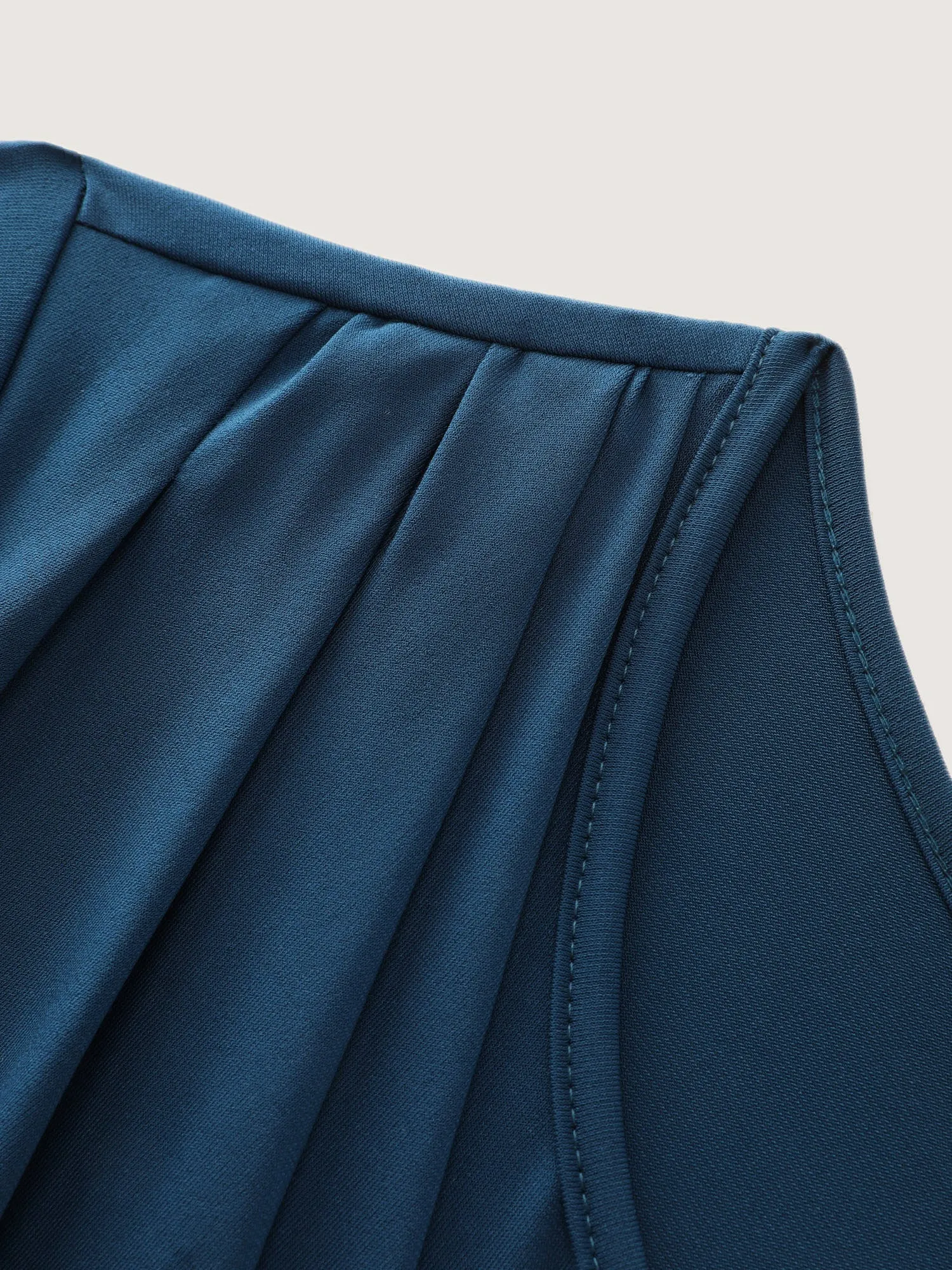 Minimalist Overlap Plain Jumpsuit sold by Bloomchic product image thumbnail 5