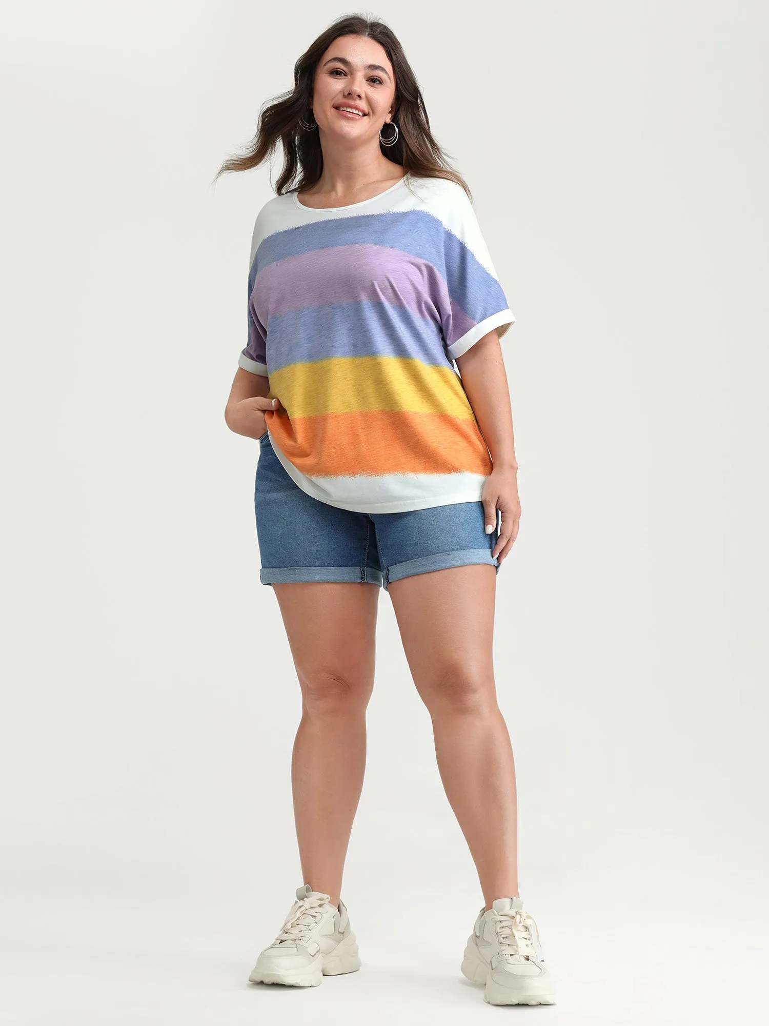 Multi-Color Supersoft Round Neck Knit Top sold by Bloomchic product image thumbnail 3