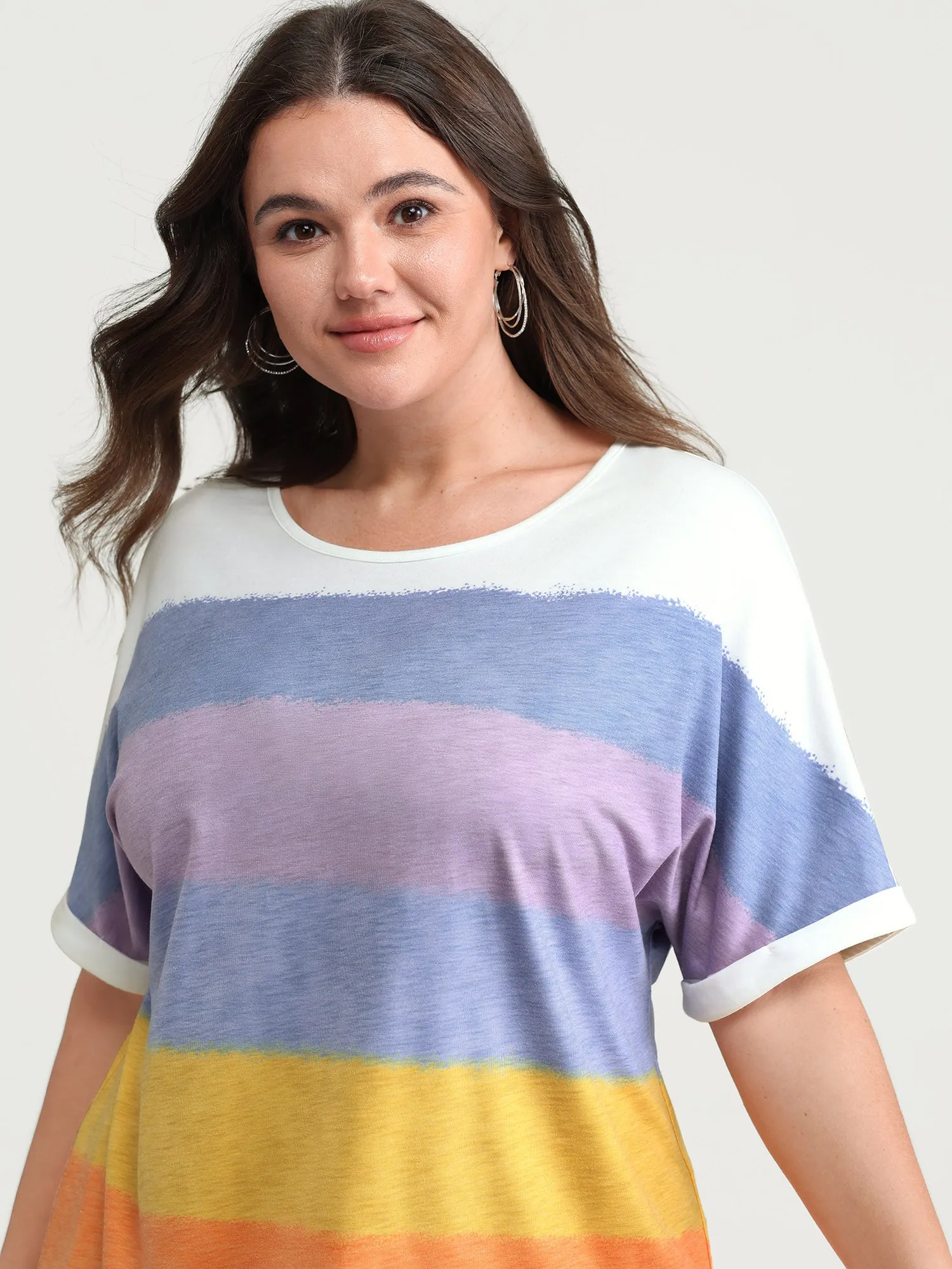 Multi-Color Supersoft Round Neck Knit Top sold by Bloomchic product image thumbnail 2