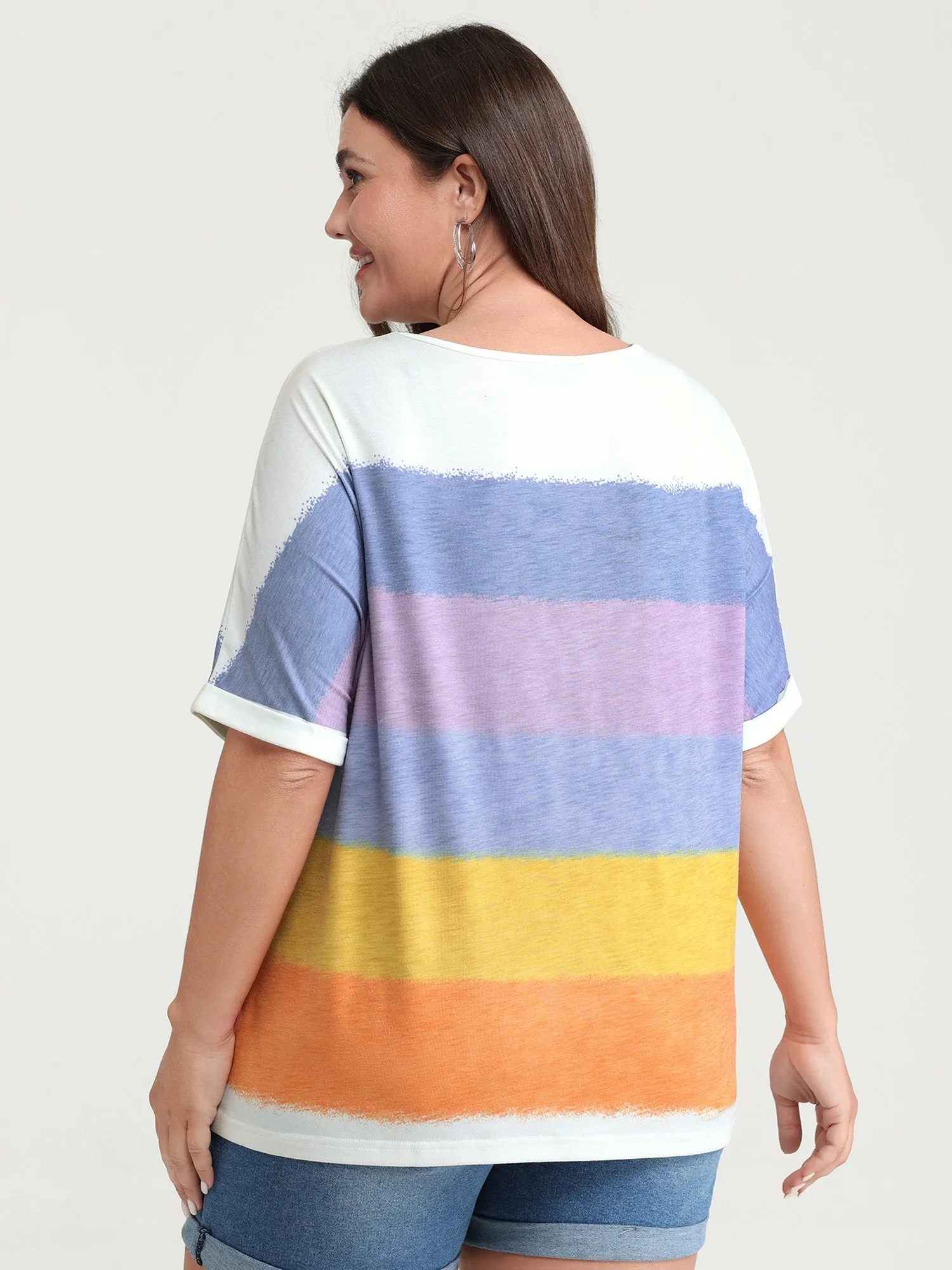 Multi-Color Supersoft Round Neck Knit Top sold by Bloomchic product image thumbnail 4