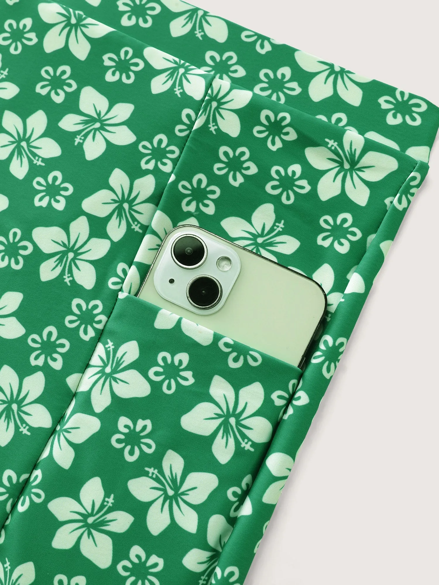 Floral Print Pockets Swim Shorts sold by Bloomchic product image thumbnail 5