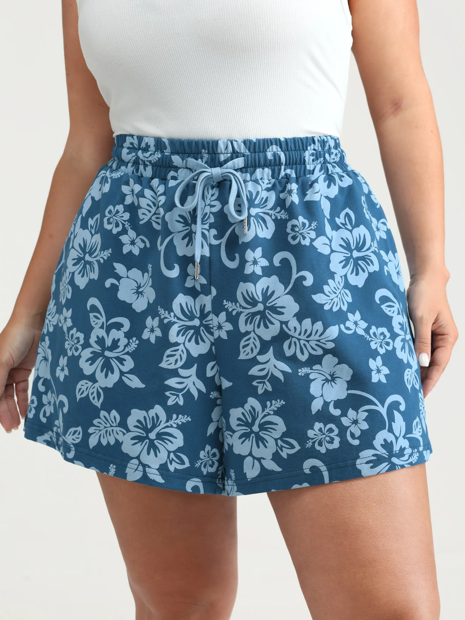 Pure Cotton Beach Floral Print Shorts sold by Bloomchic product image thumbnail 2