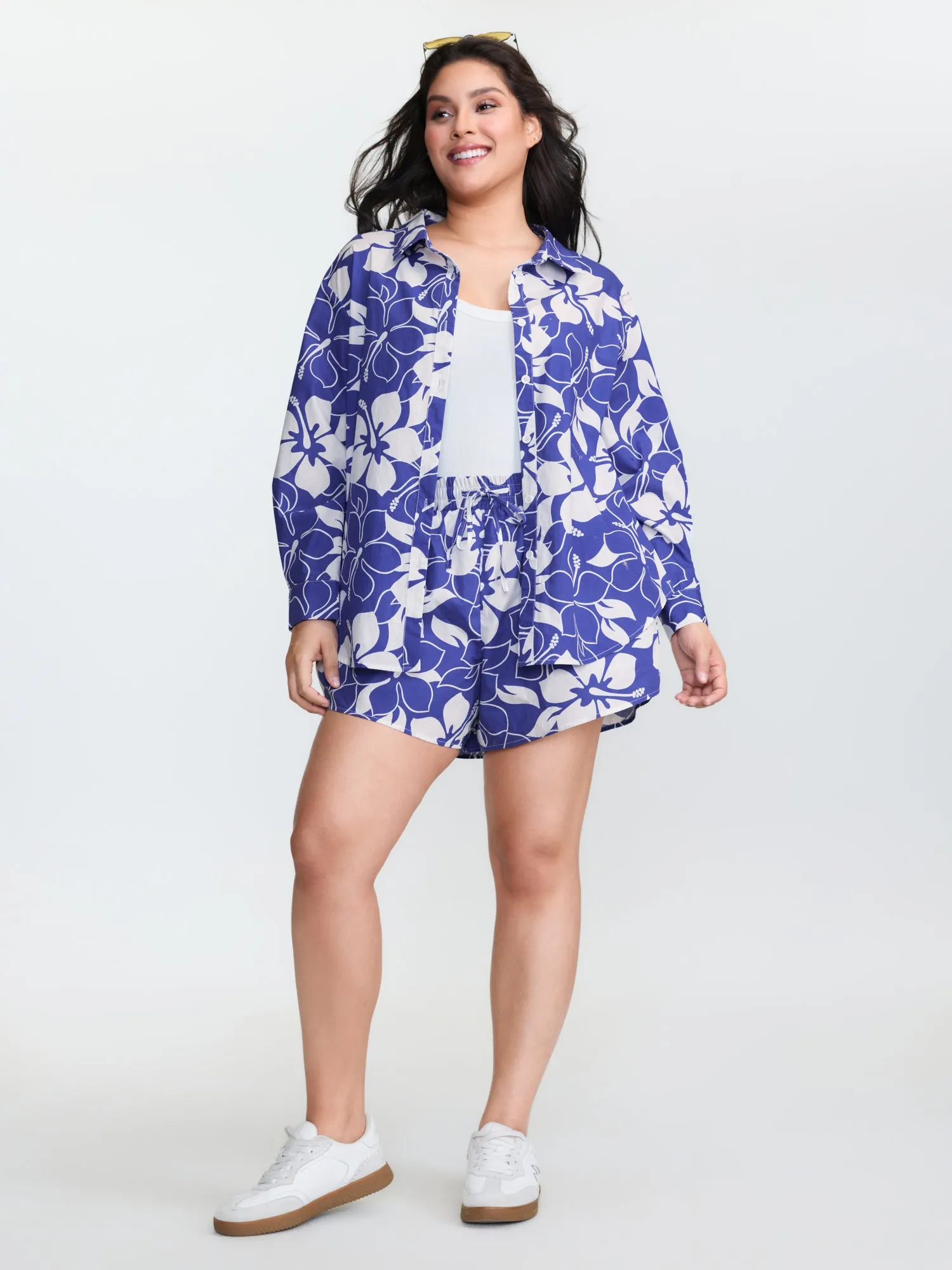 Pure Cotton Large Floral Print Shirt sold by Bloomchic product image thumbnail 3