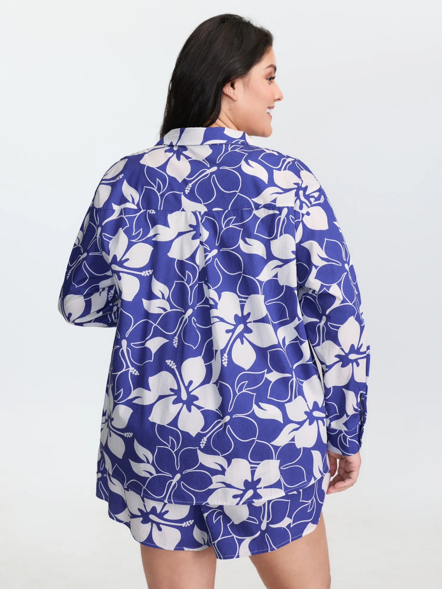 Pure Cotton Large Floral Print Shirt sold by Bloomchic product image thumbnail 5