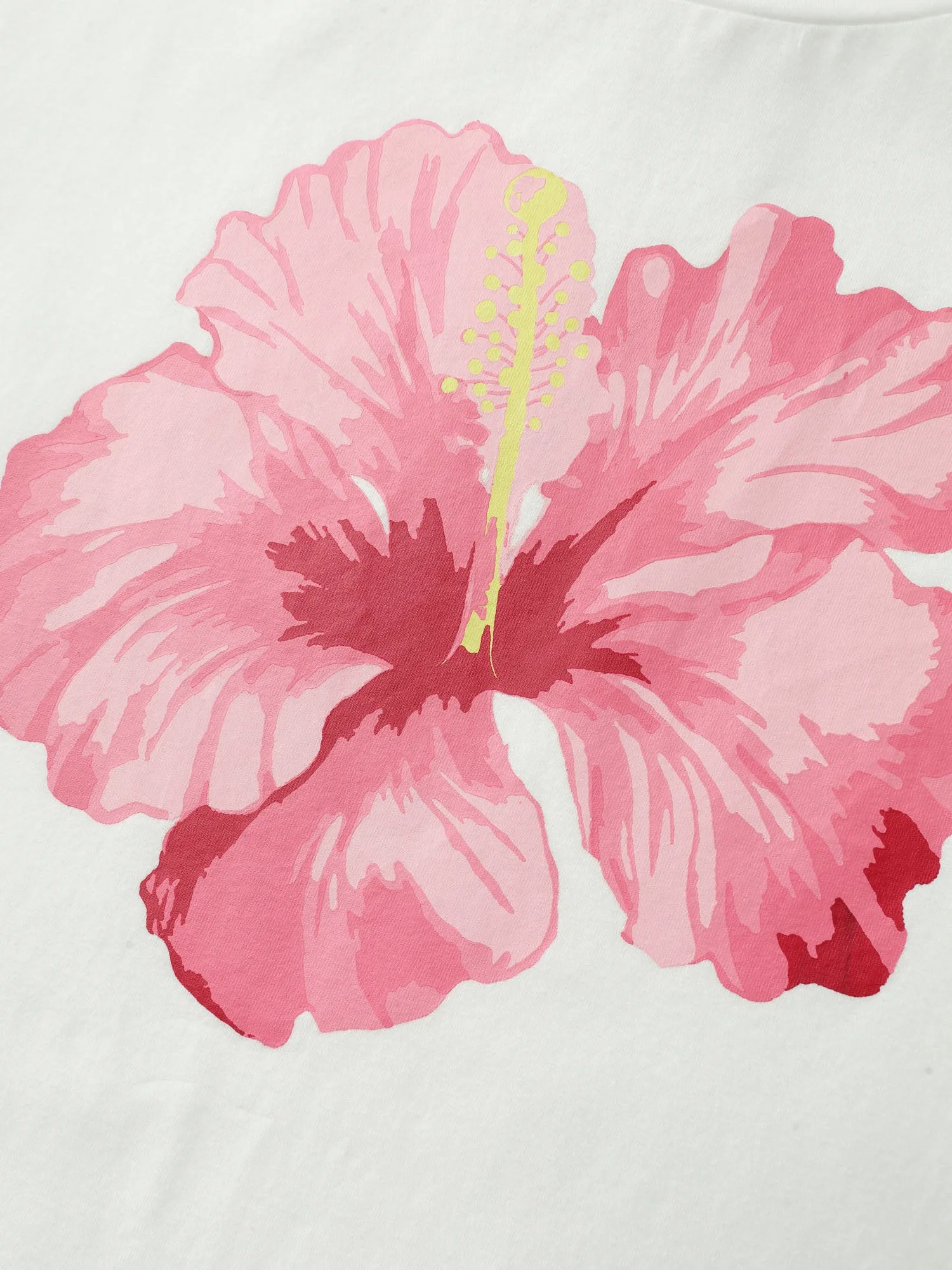 Cotton Bright Floral Print Crew Neckline T-Shirt sold by Bloomchic product image thumbnail 5