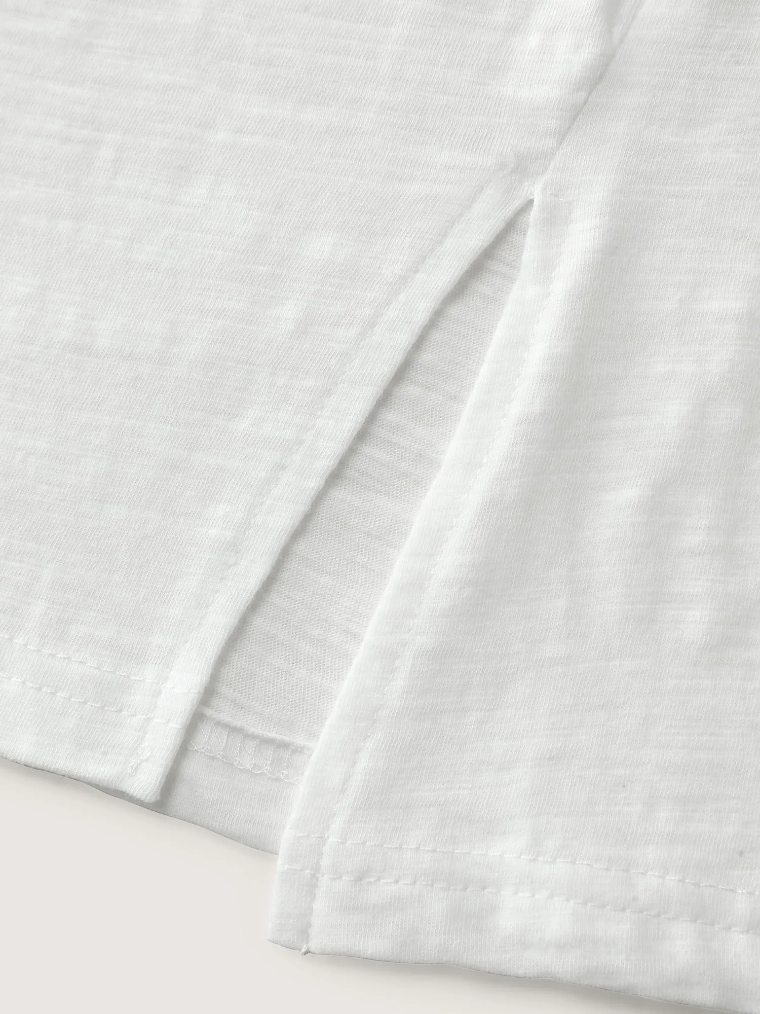 Pure Cotton Keyhole Neckline Flowy T-Shirt sold by Bloomchic product image thumbnail 5