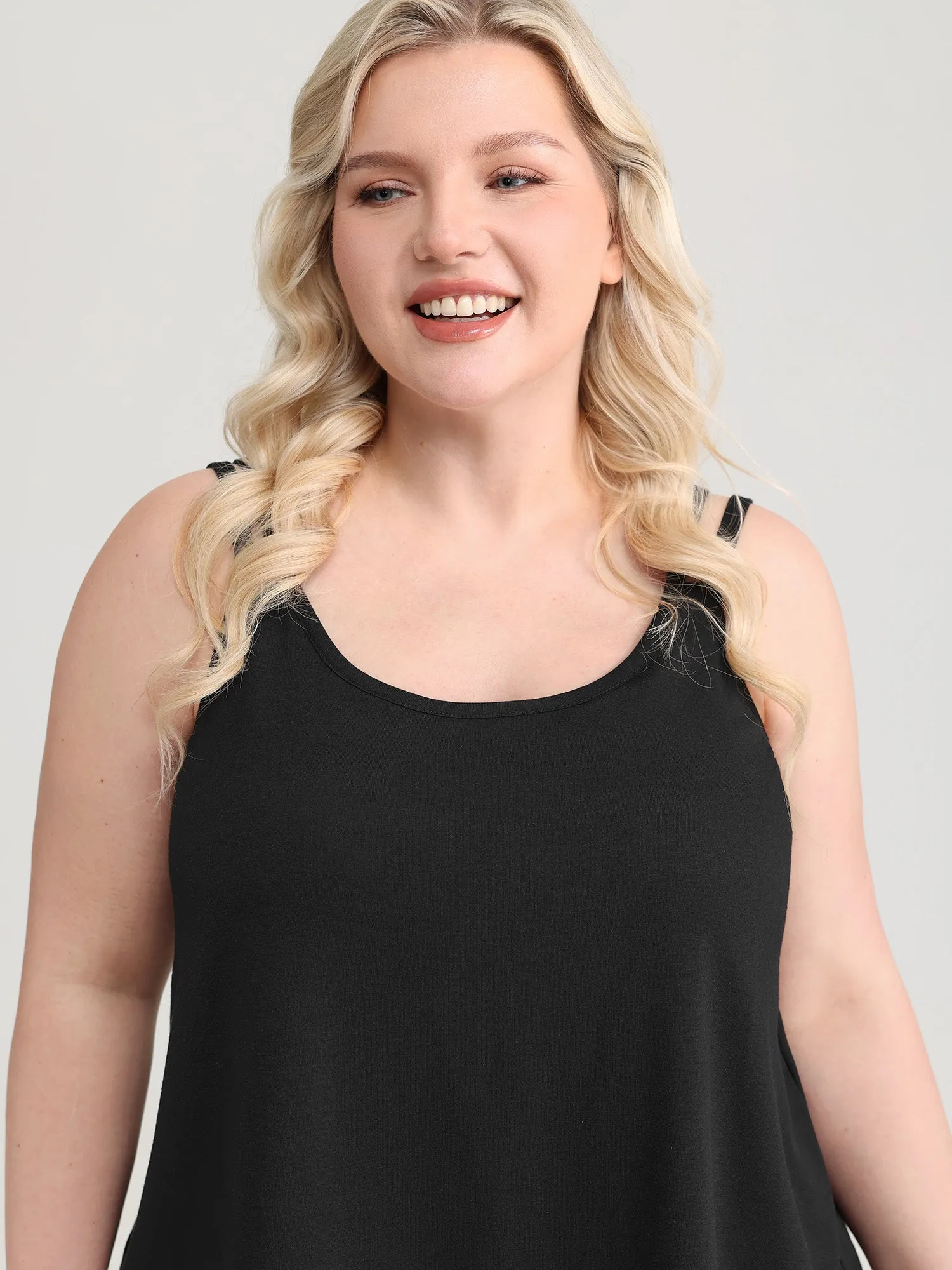 Stretchy Supportive In-Built Bra Tank Top sold by Bloomchic product image thumbnail 2