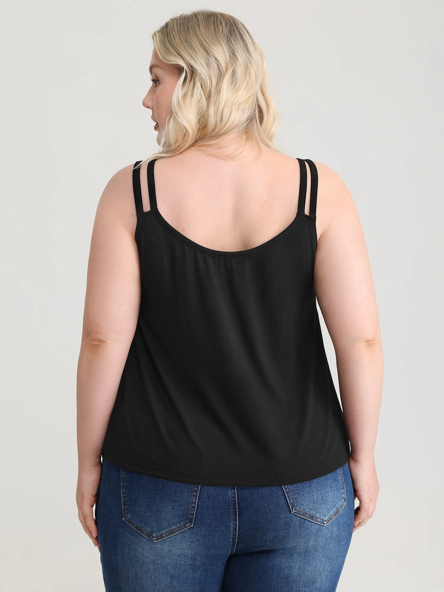 Stretchy Supportive In-Built Bra Tank Top sold by Bloomchic product image thumbnail 5