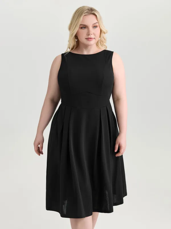 Sensational Open Back Cinched-Waist Midi Dress made by Bloomchic