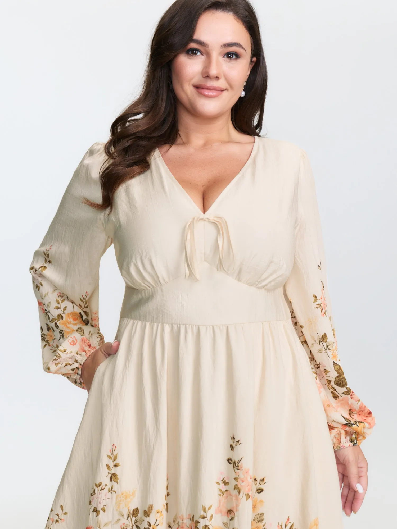 Floral Fiesta Adjustable Bodice Mini Dress sold by Bloomchic product image thumbnail 2