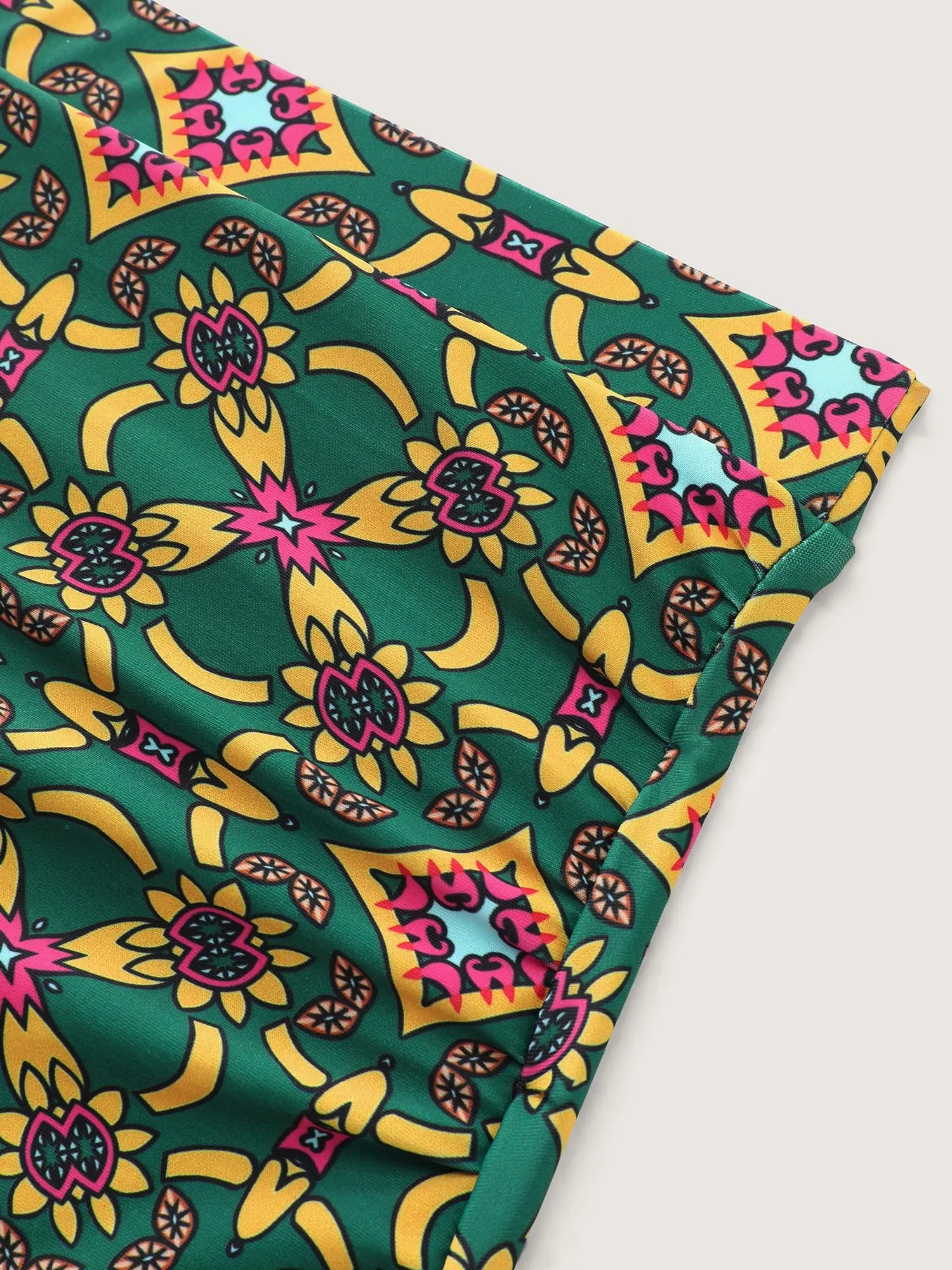 Geometric Ruched Tummy-Control Swim Bottoms sold by Bloomchic product image thumbnail 5