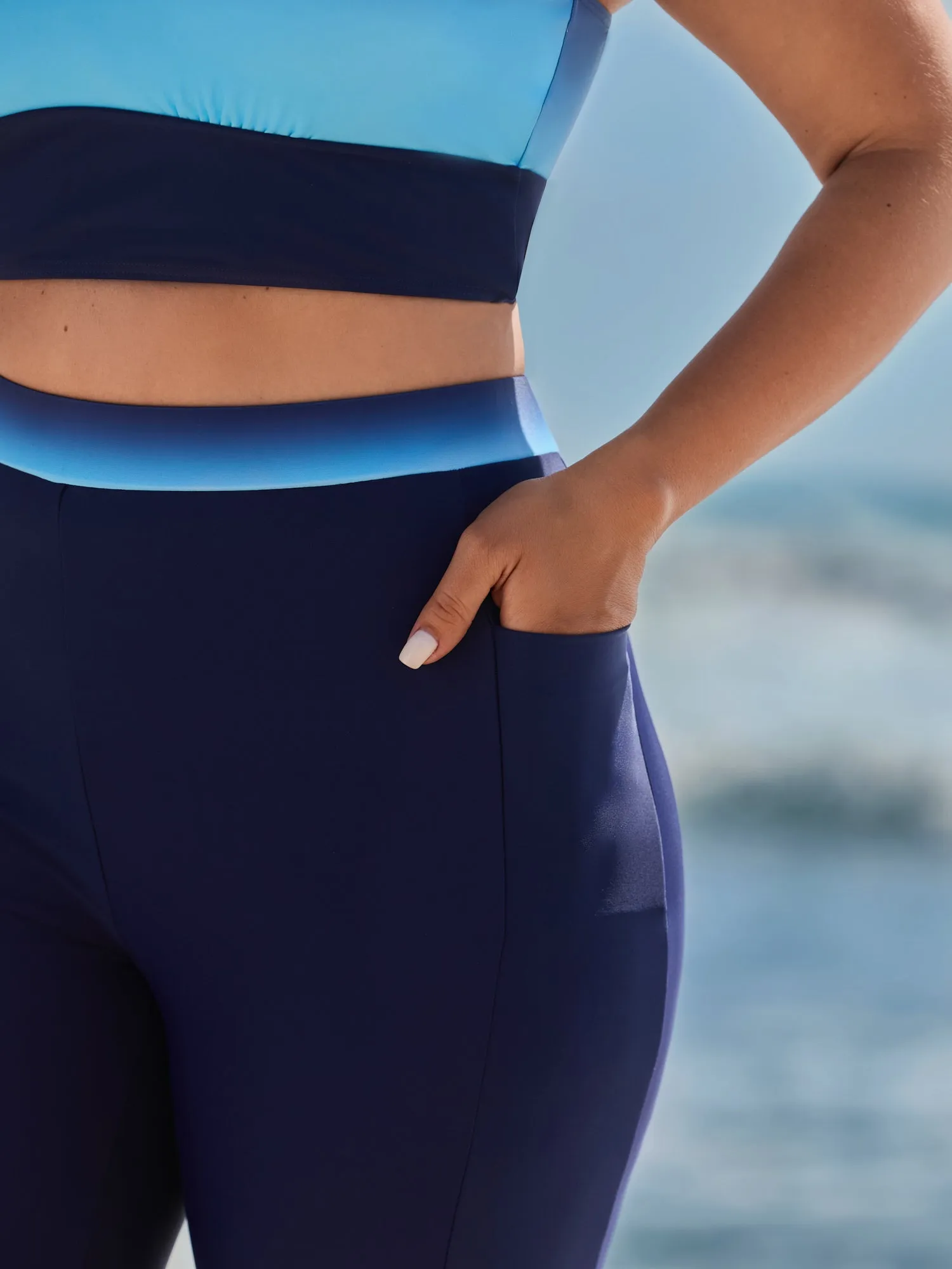 Color Gradient High-Waisted Swim Bottoms sold by Bloomchic product image thumbnail 3