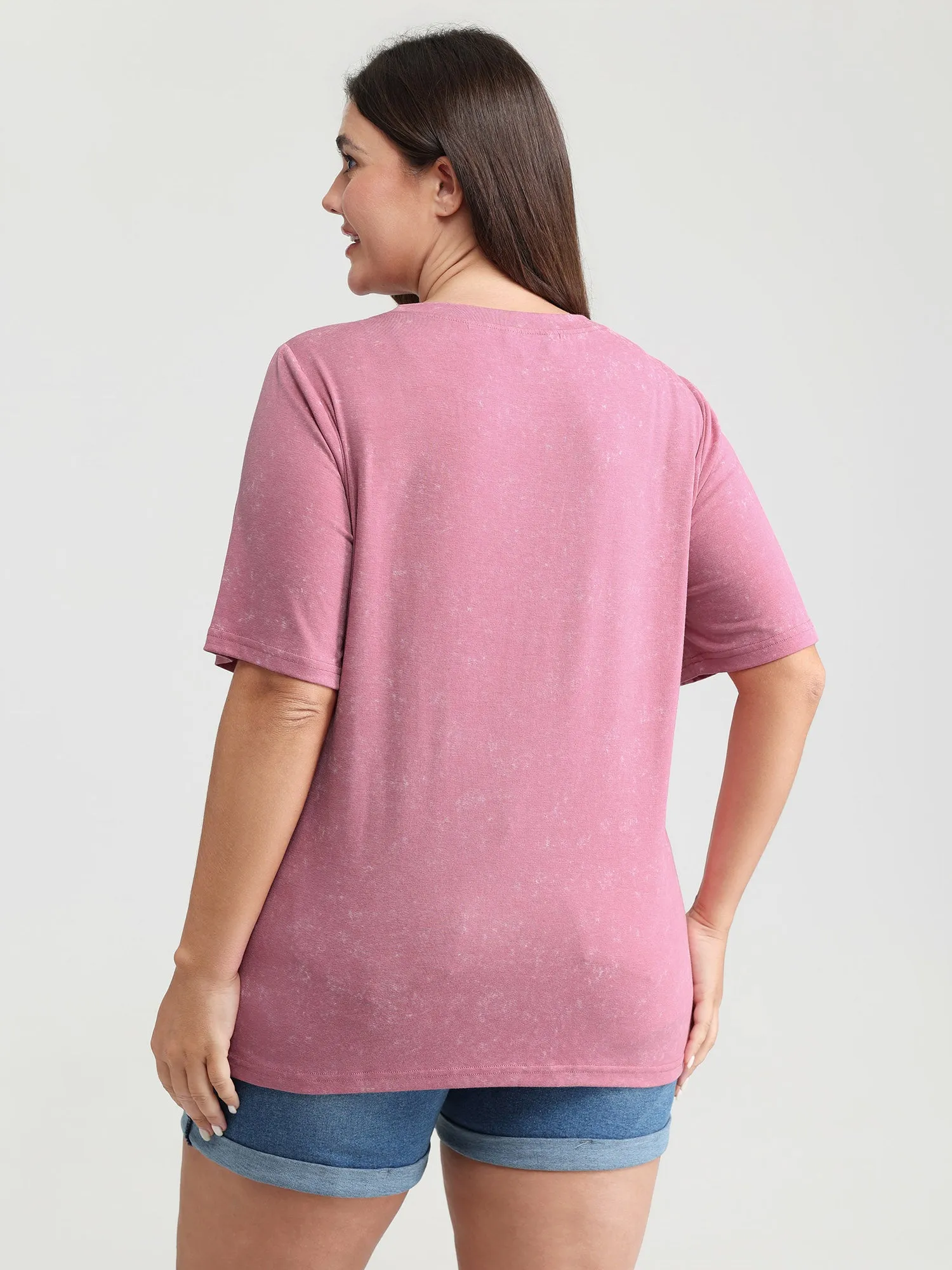 Summer-Ready Print Snowflake Effect T-Shirt sold by Bloomchic product image thumbnail 4