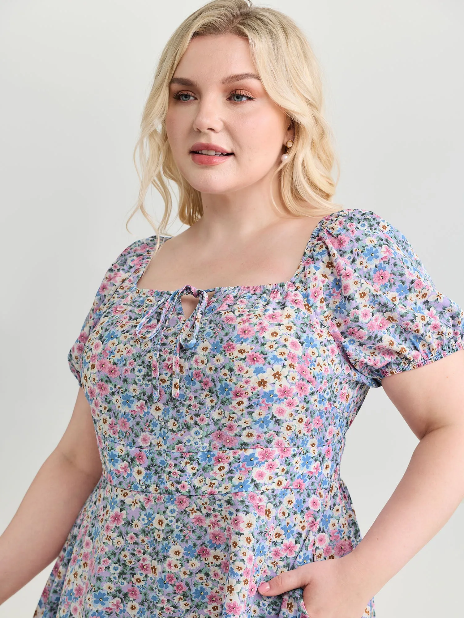 In Bloom Cinched-Waist Midi Dress sold by Bloomchic product image thumbnail 2
