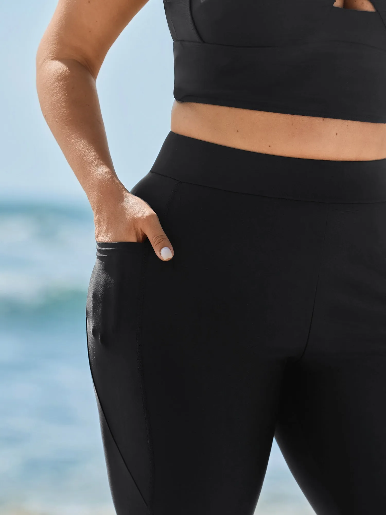 Pockets Side Flattering Design Swim Bottoms sold by Bloomchic product image thumbnail 3