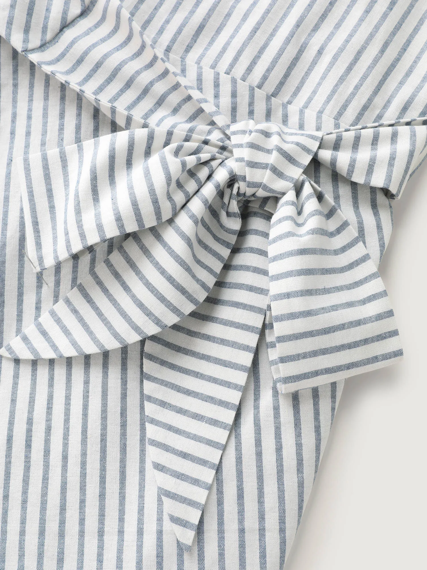 Pure Cotton Side Knotted Waist Mini Dress sold by Bloomchic product image thumbnail 5