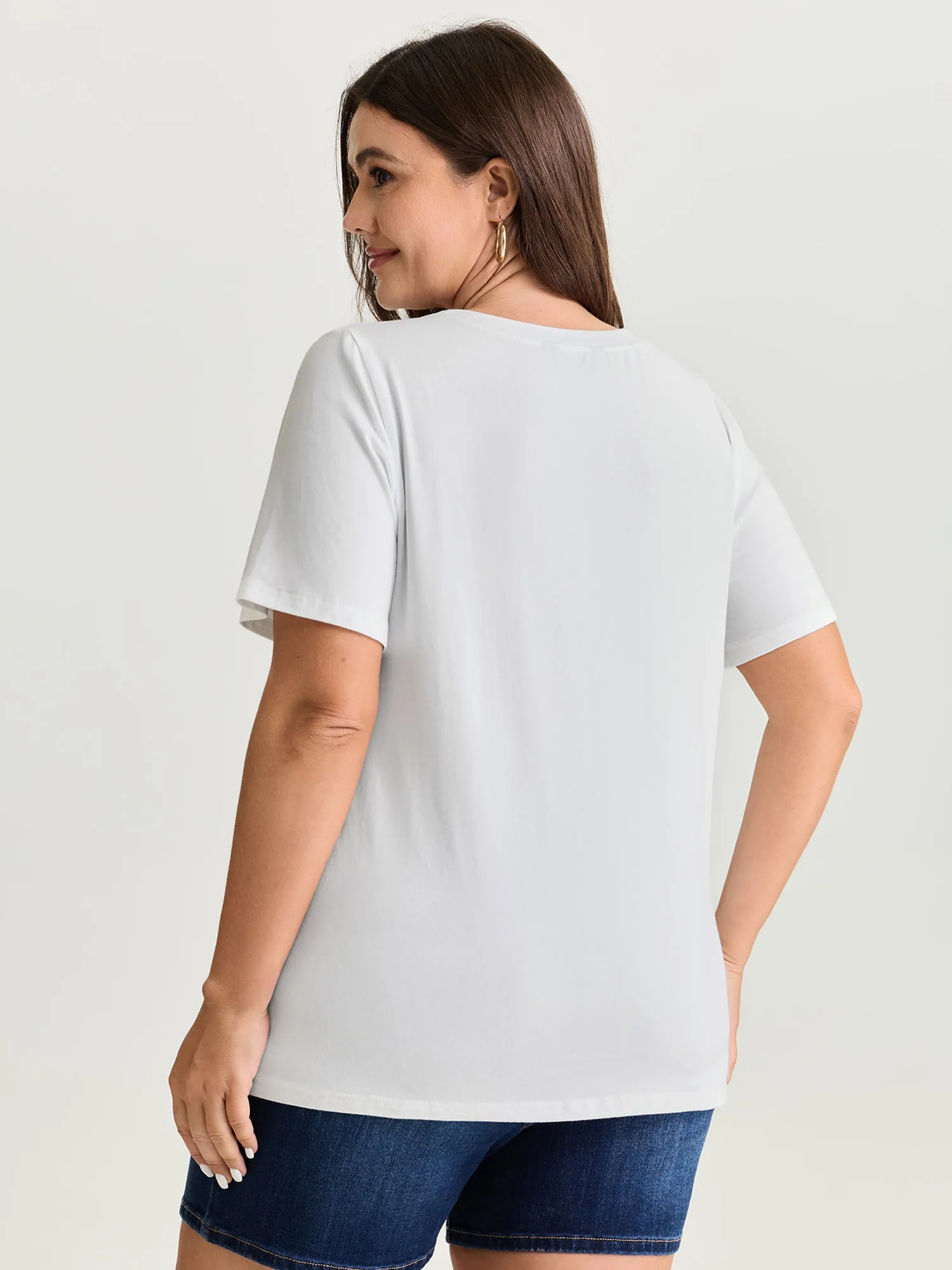Cotton Ocean Calling Plain T-Shirt sold by Bloomchic product image thumbnail 4