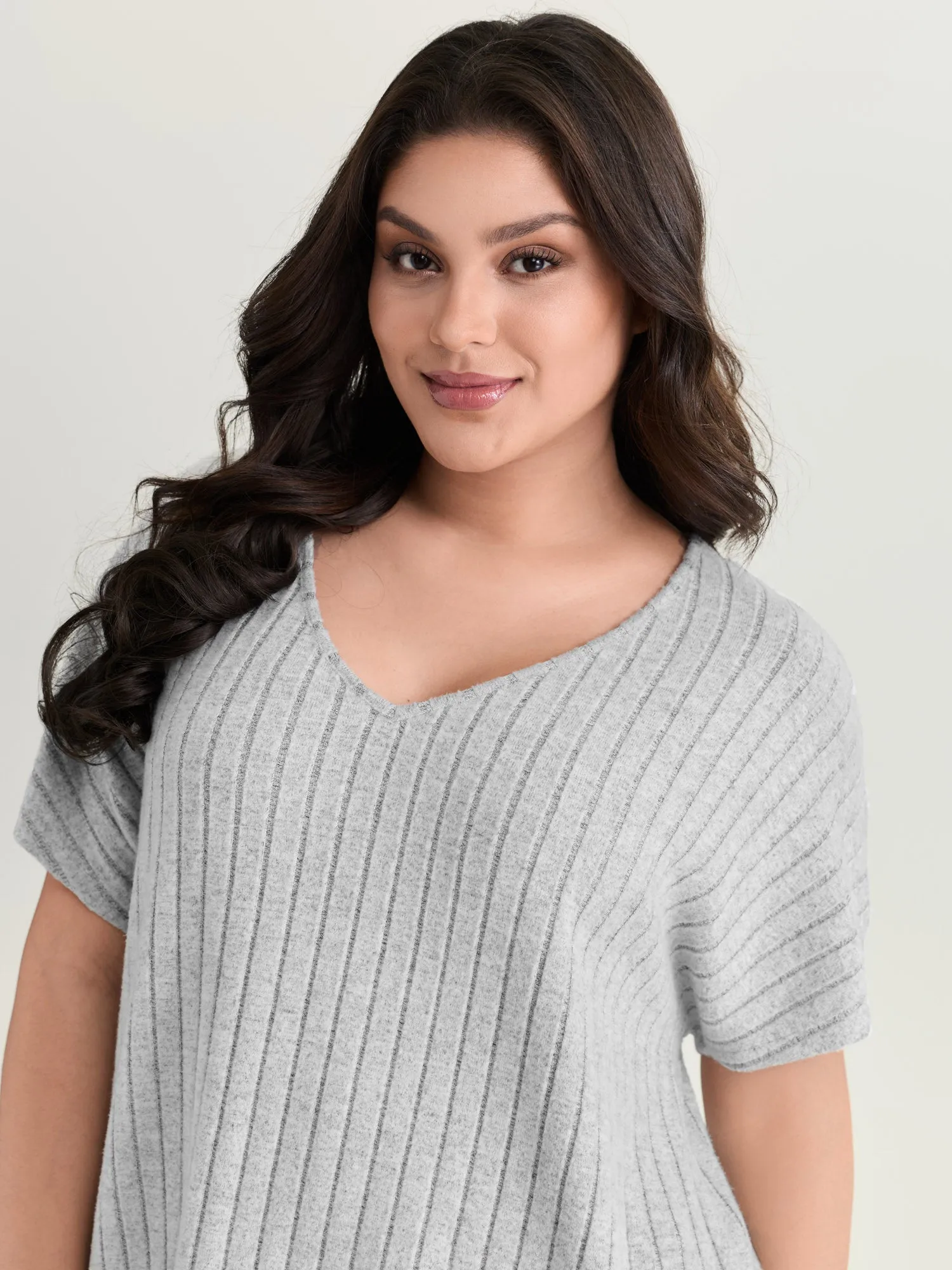 Stretchy-Fit Ribbed Texture Lounge Set sold by Bloomchic product image thumbnail 2