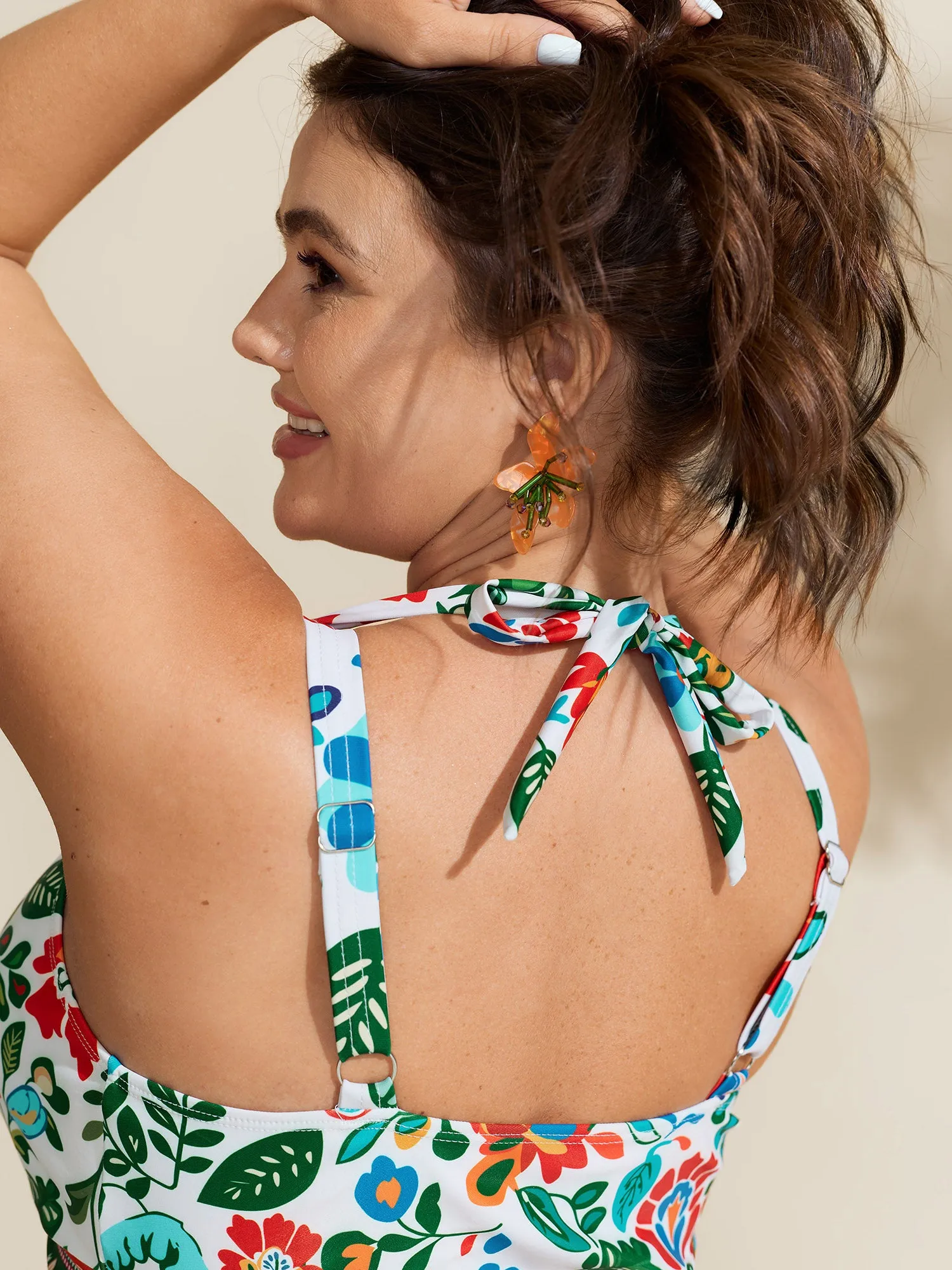 Two-Piece Tummy-Friendly Sarong Swimsuit sold by Bloomchic product image thumbnail 3