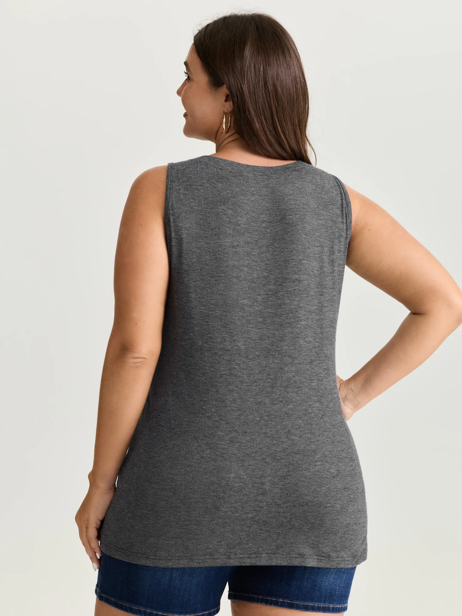 Supersoft Ocean Print Round Neck Tank Top sold by Bloomchic product image thumbnail 4