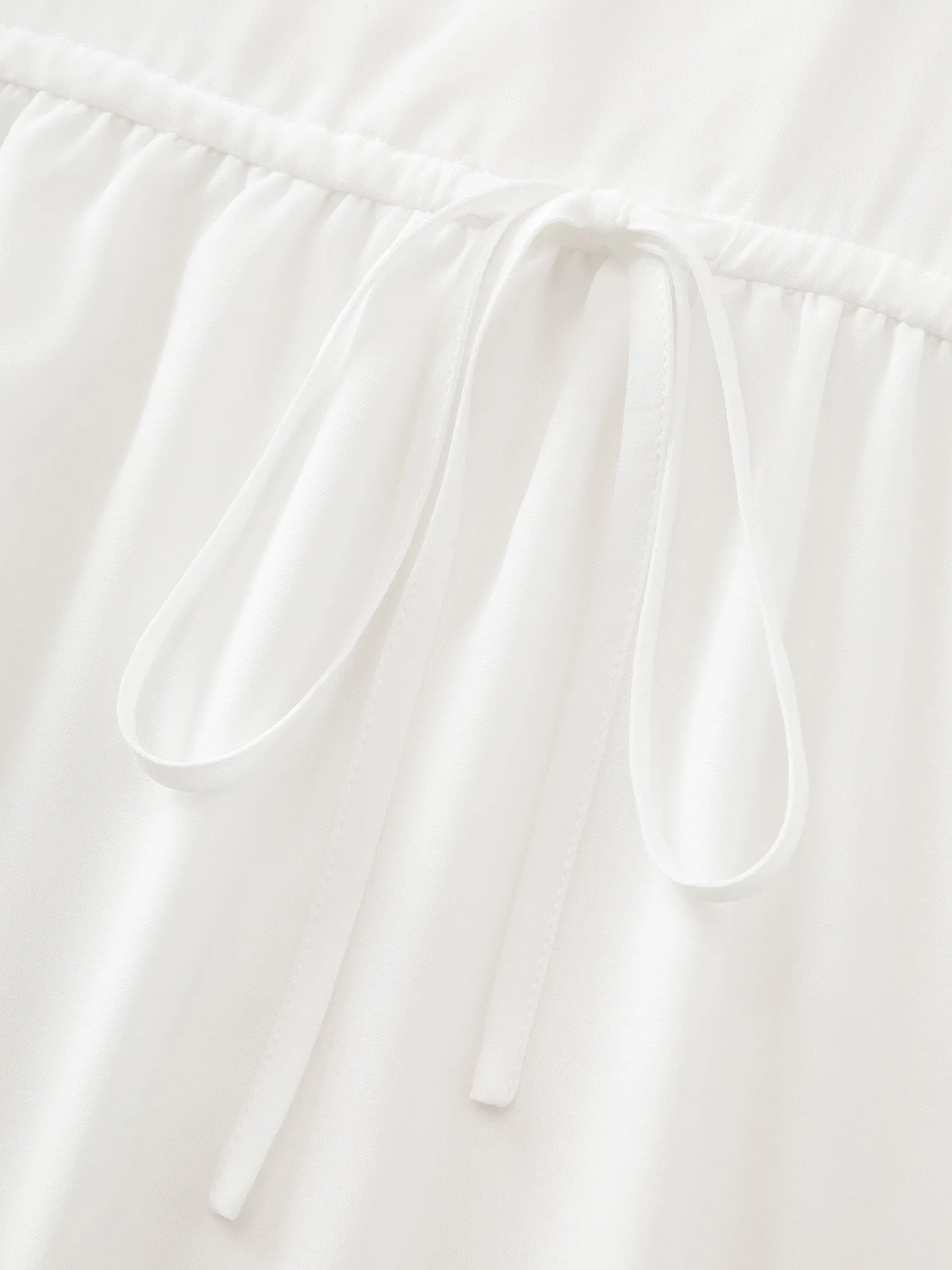 Cut Out Floral Neckline Plain Blouse sold by Bloomchic product image thumbnail 5