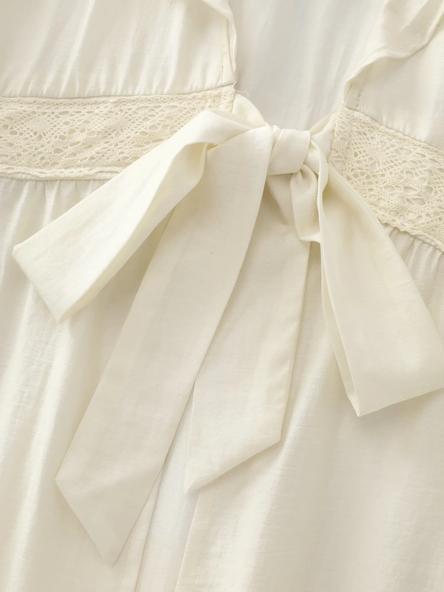 Sheer Lace Lotus Leaf Detail Kimono sold by Bloomchic product image thumbnail 5