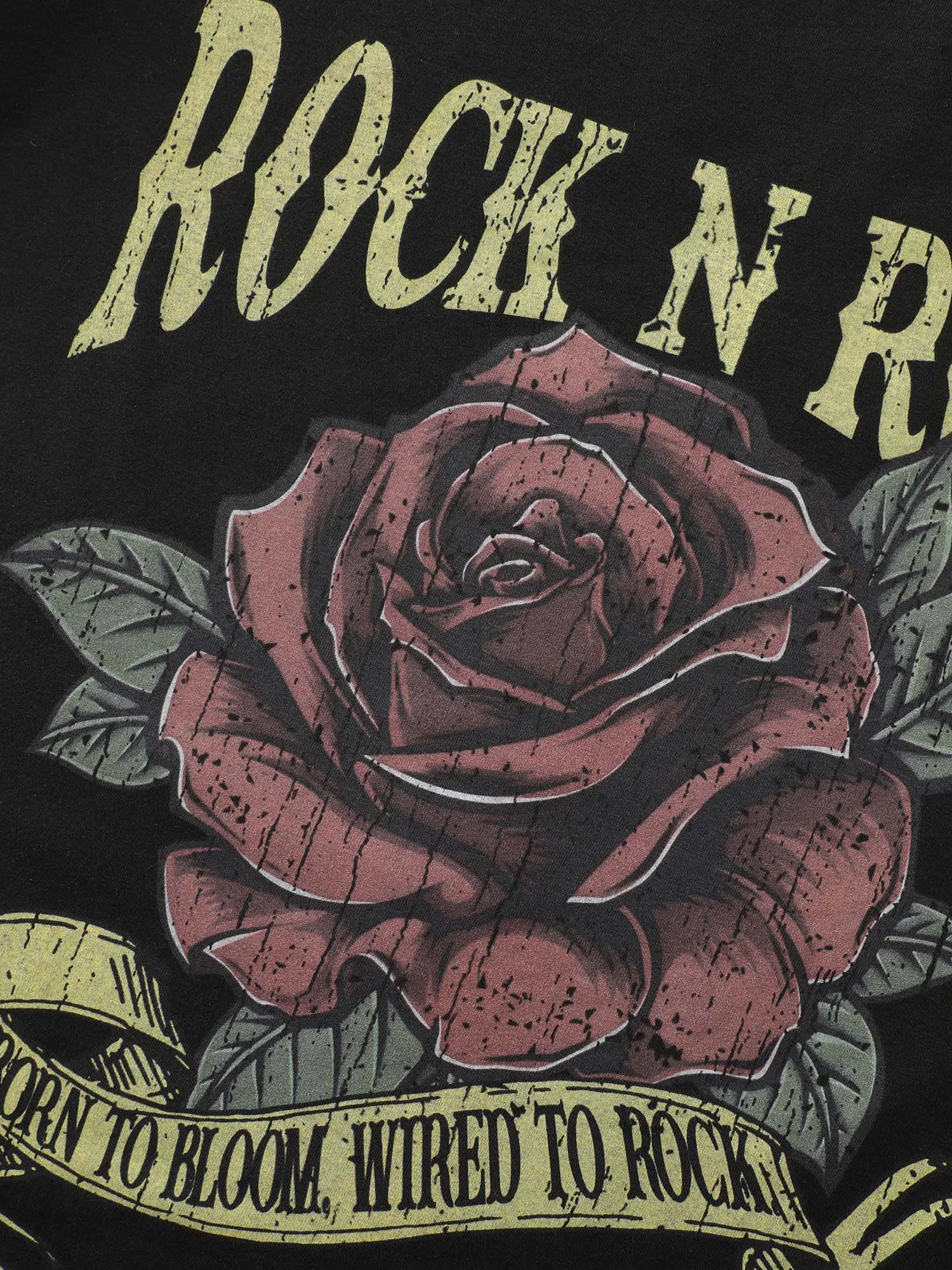 Cotton Rock And Roll Print T-Shirt sold by Bloomchic product image thumbnail 5