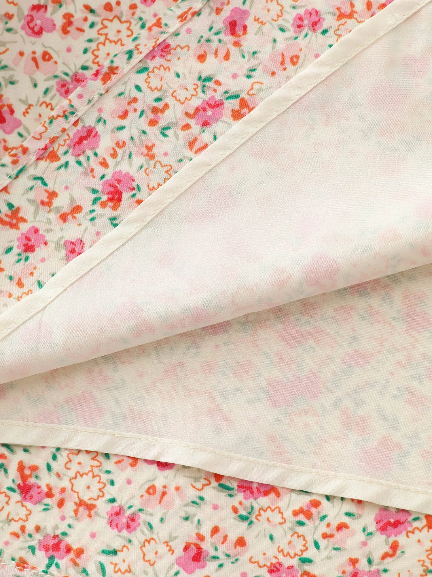 Floral Patchwork Print Drawstring Maxi Dress sold by Bloomchic product image thumbnail 5