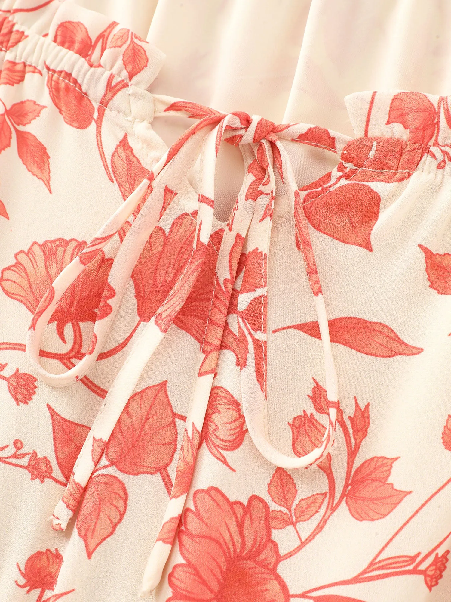 Floral Ruffled Edge Tiered Maxi Dress sold by Bloomchic product image thumbnail 4