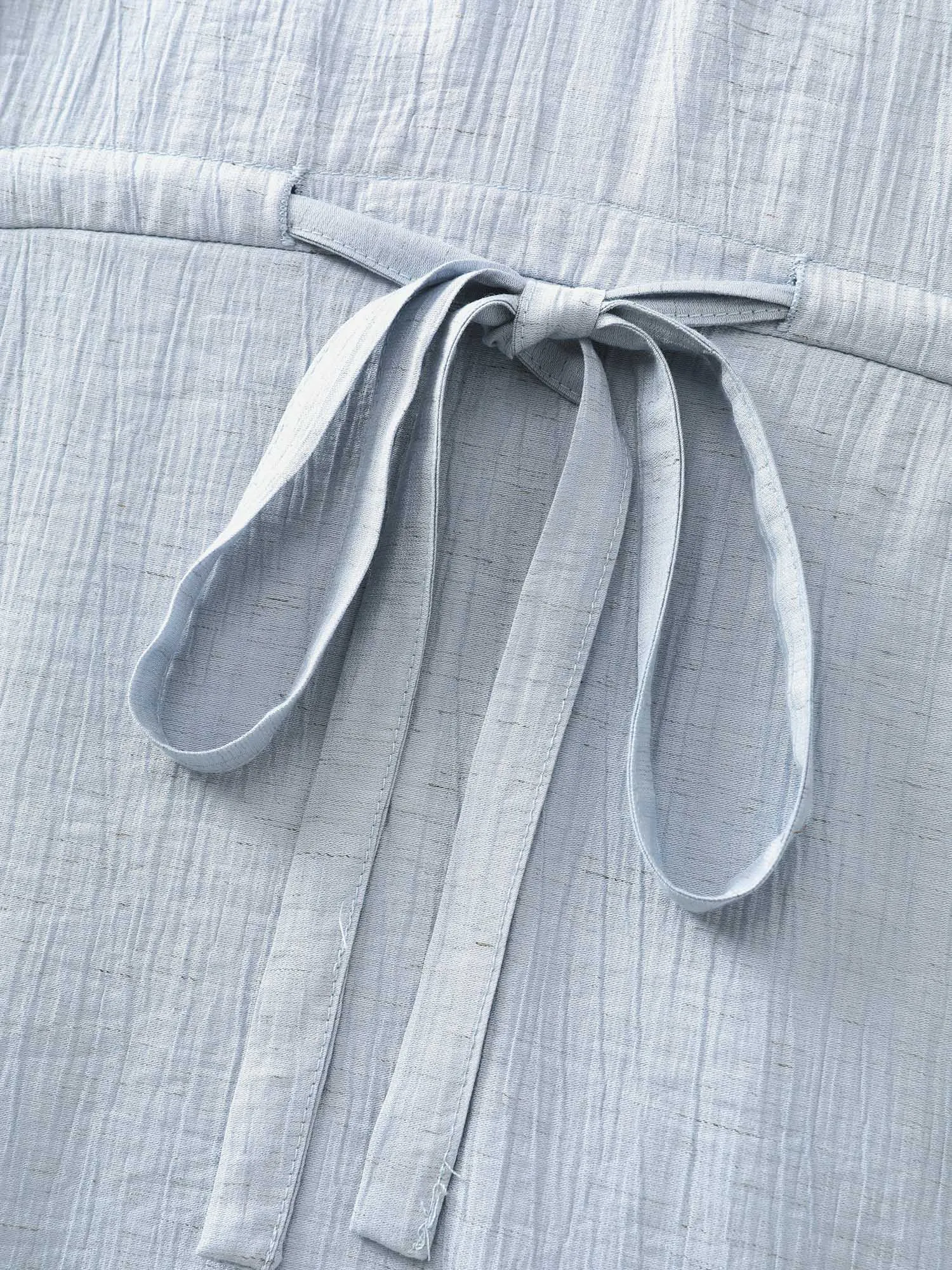 Lace Trim Adjustable Drawstring Waist Mini Dress sold by Bloomchic product image thumbnail 5