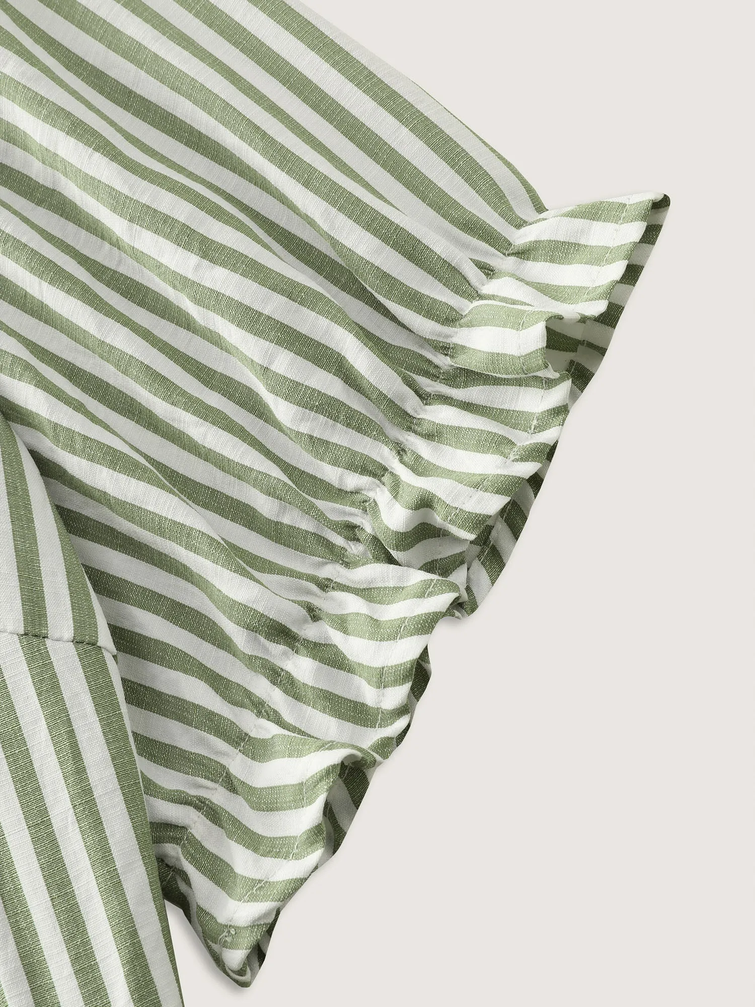 Striped Print Drawstring Tiered Maxi Dress sold by Bloomchic product image thumbnail 5