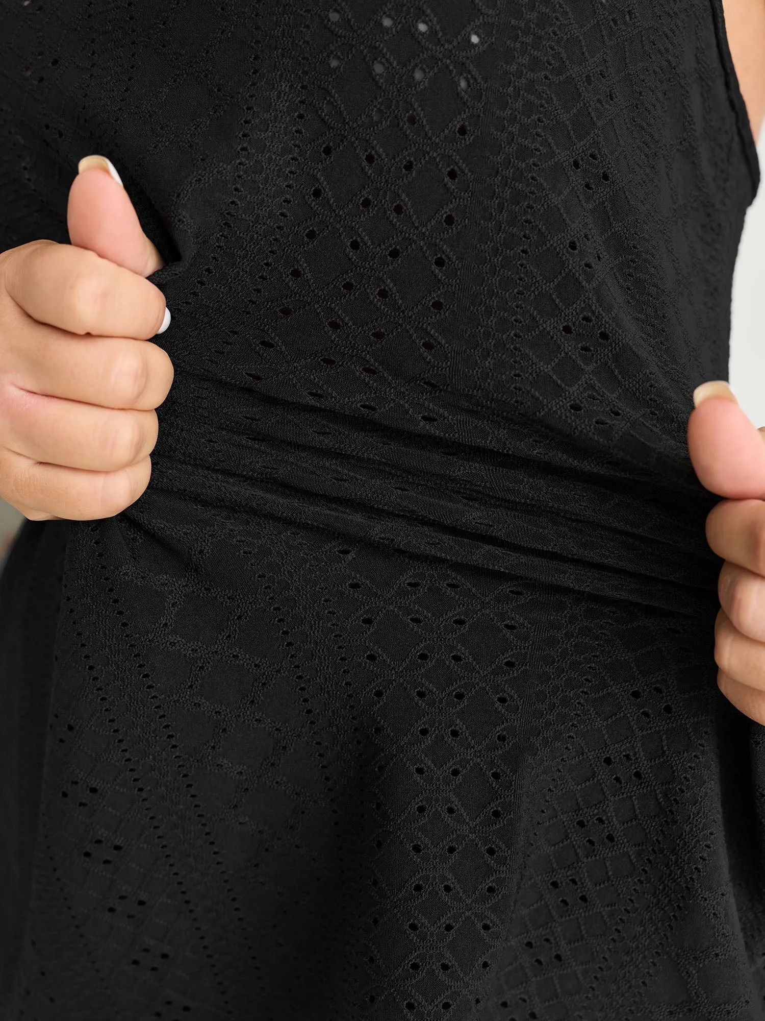 Stretchy Textured Round Neck Tank Top sold by Bloomchic product image thumbnail 4