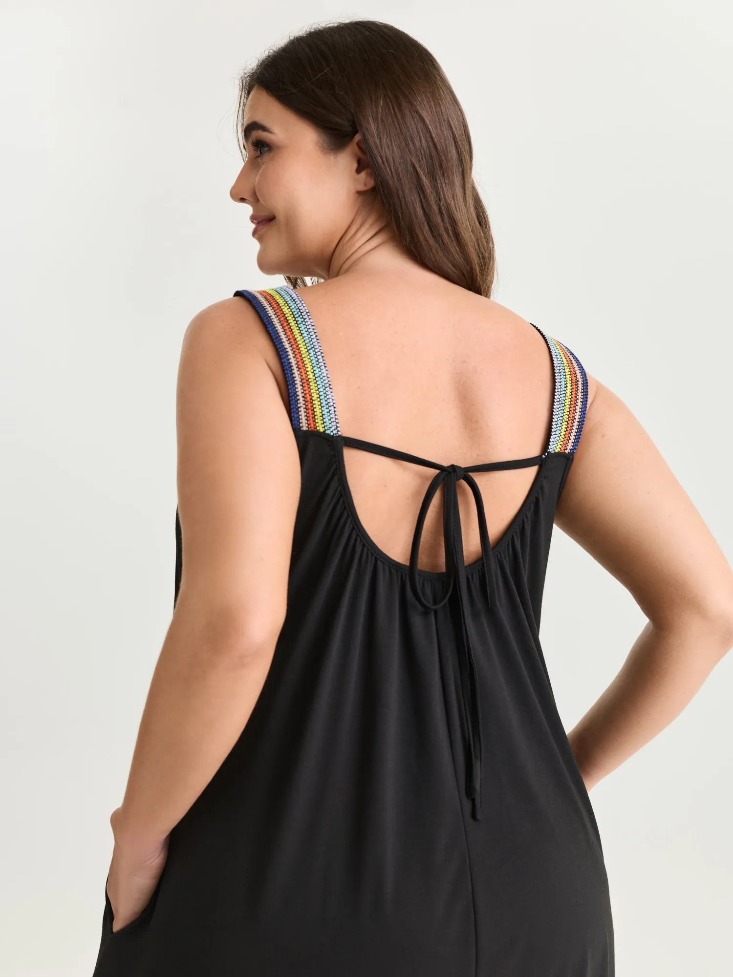 Supersoft Stretchy Colorful Straps Jumpsuit sold by Bloomchic product image thumbnail 3