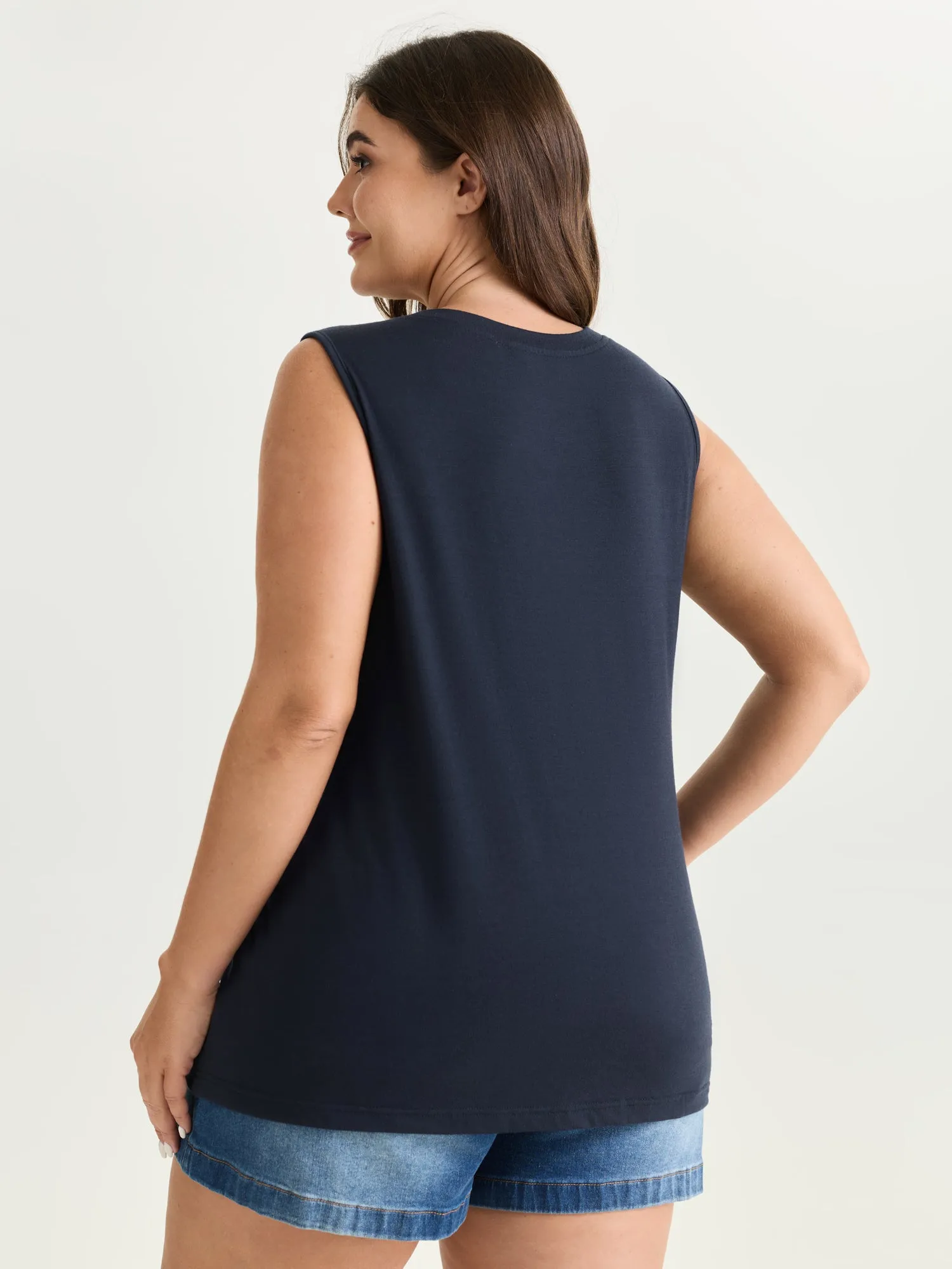 Supersoft Roam Freely Round Neck Tank Top sold by Bloomchic product image thumbnail 3