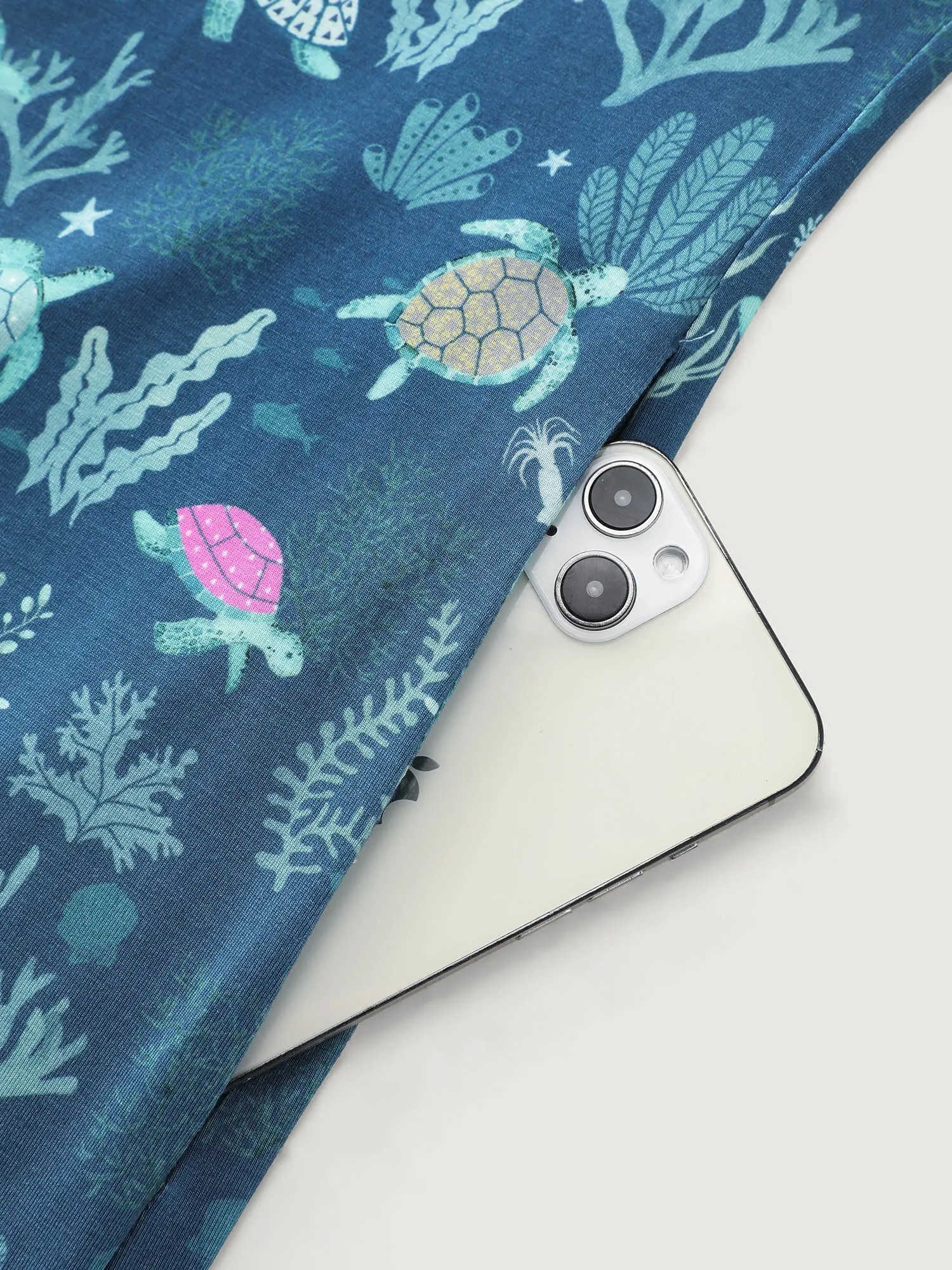 Supersoft Turtle Print Lounge Jumpsuit sold by Bloomchic product image thumbnail 4