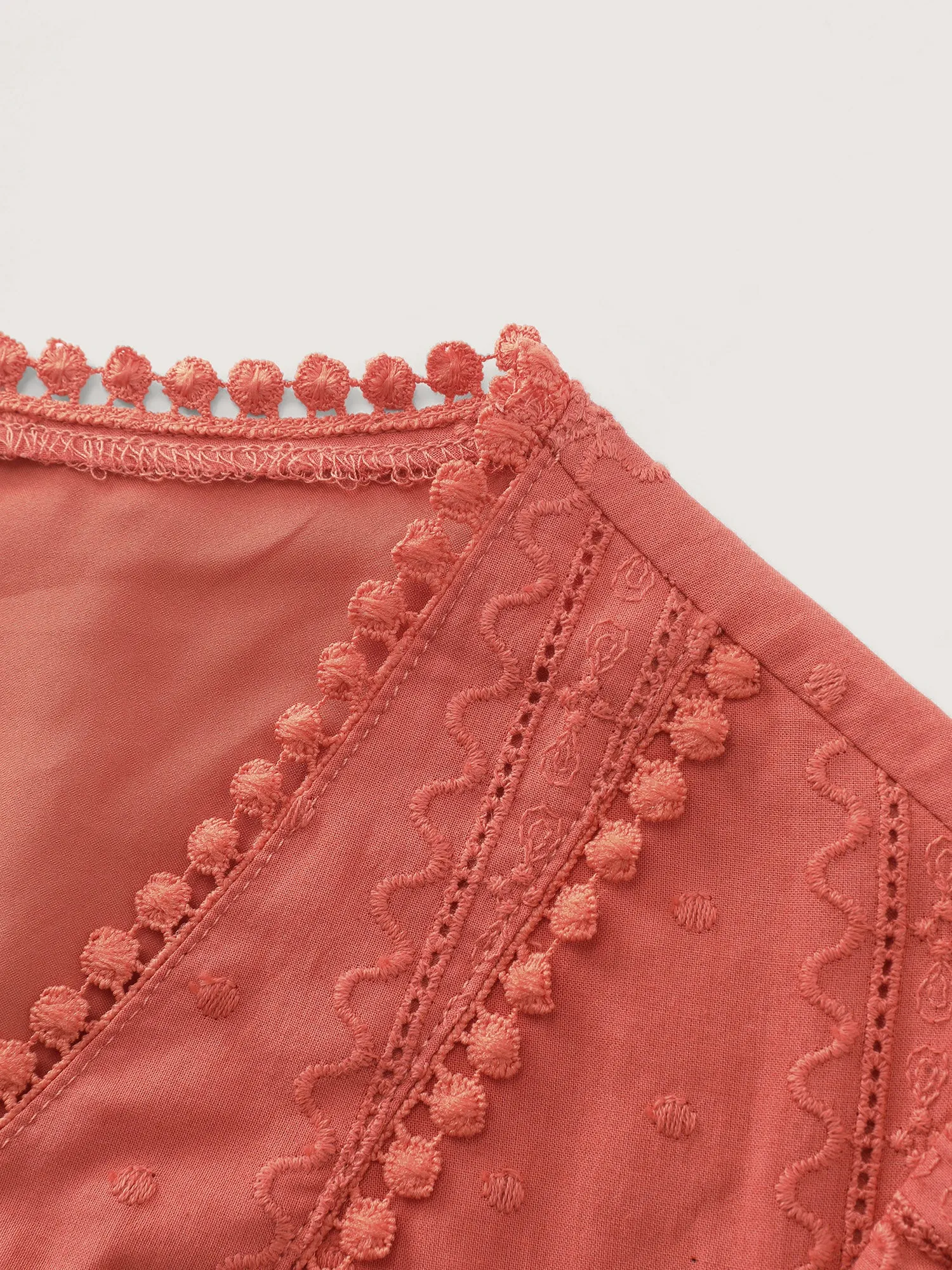 Cotton Breezy Eyelet Textured Blouse sold by Bloomchic product image thumbnail 5