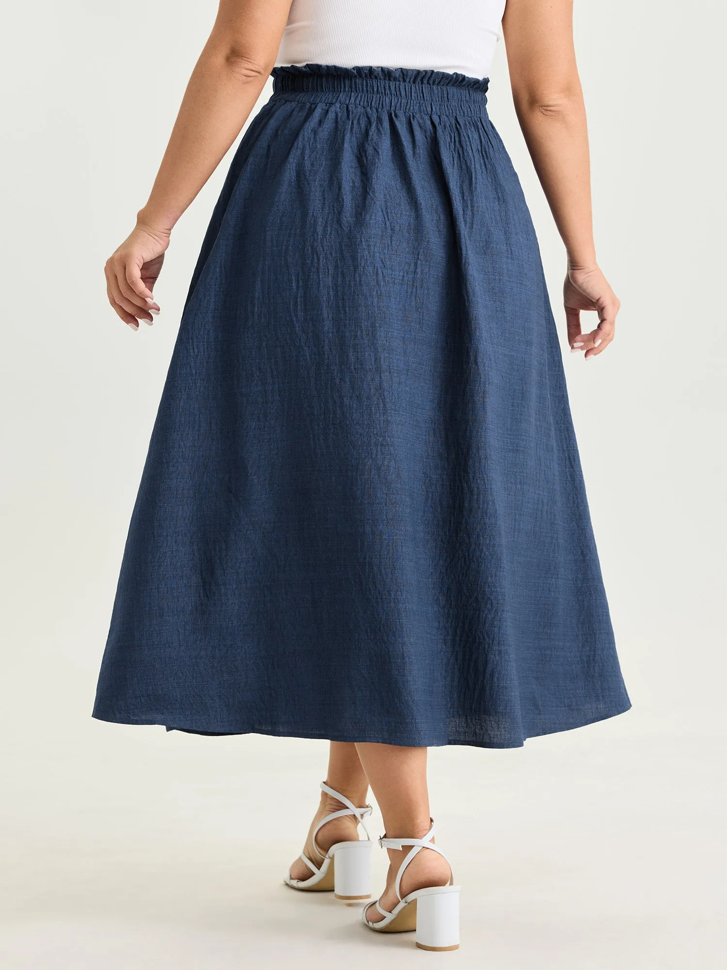 Drop Pockets Pleated Maxi Skirt sold by Bloomchic product image thumbnail 5