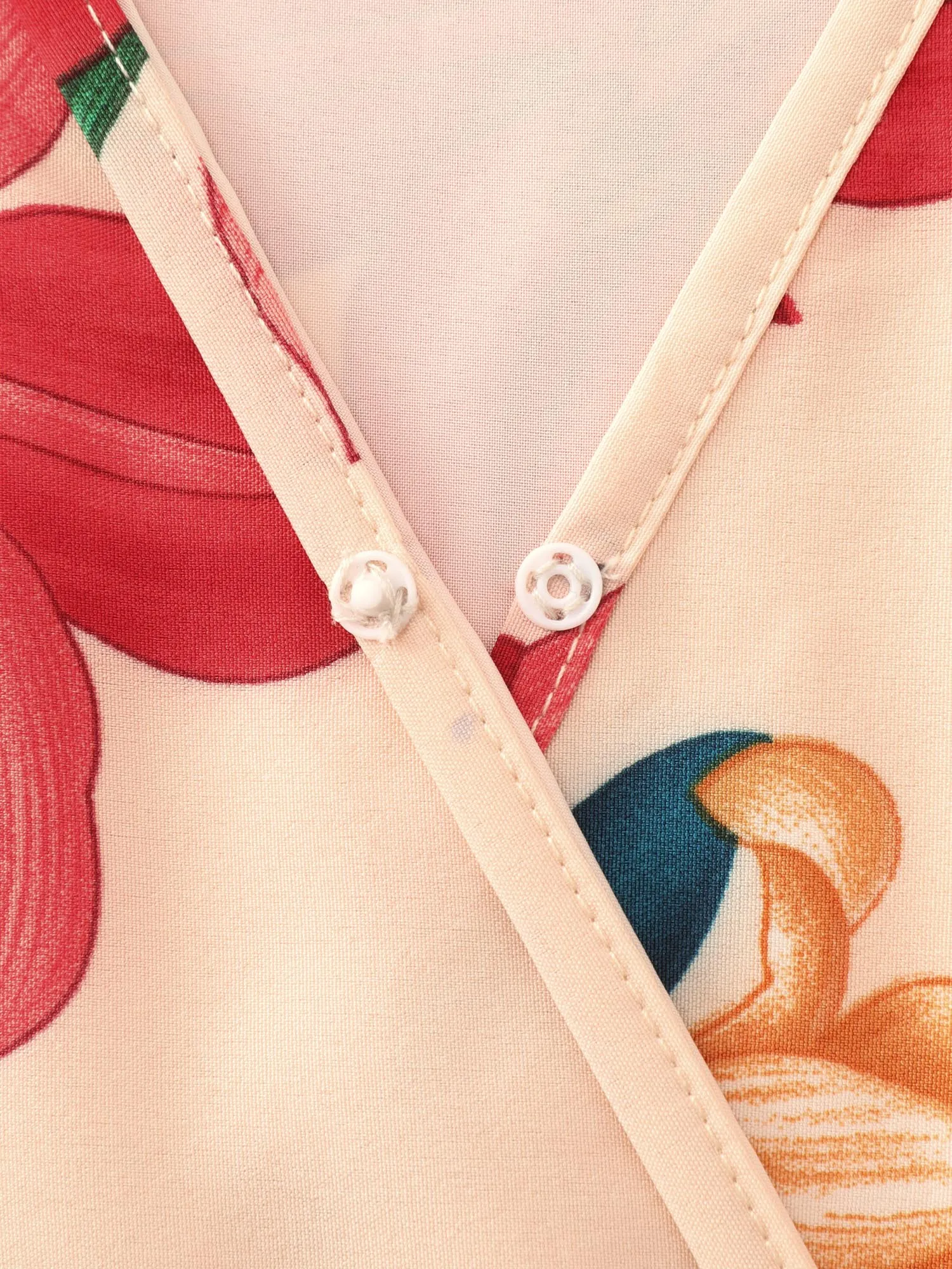 Floral Mix Wrap Neck-Tie Maxi Dress sold by Bloomchic product image thumbnail 5