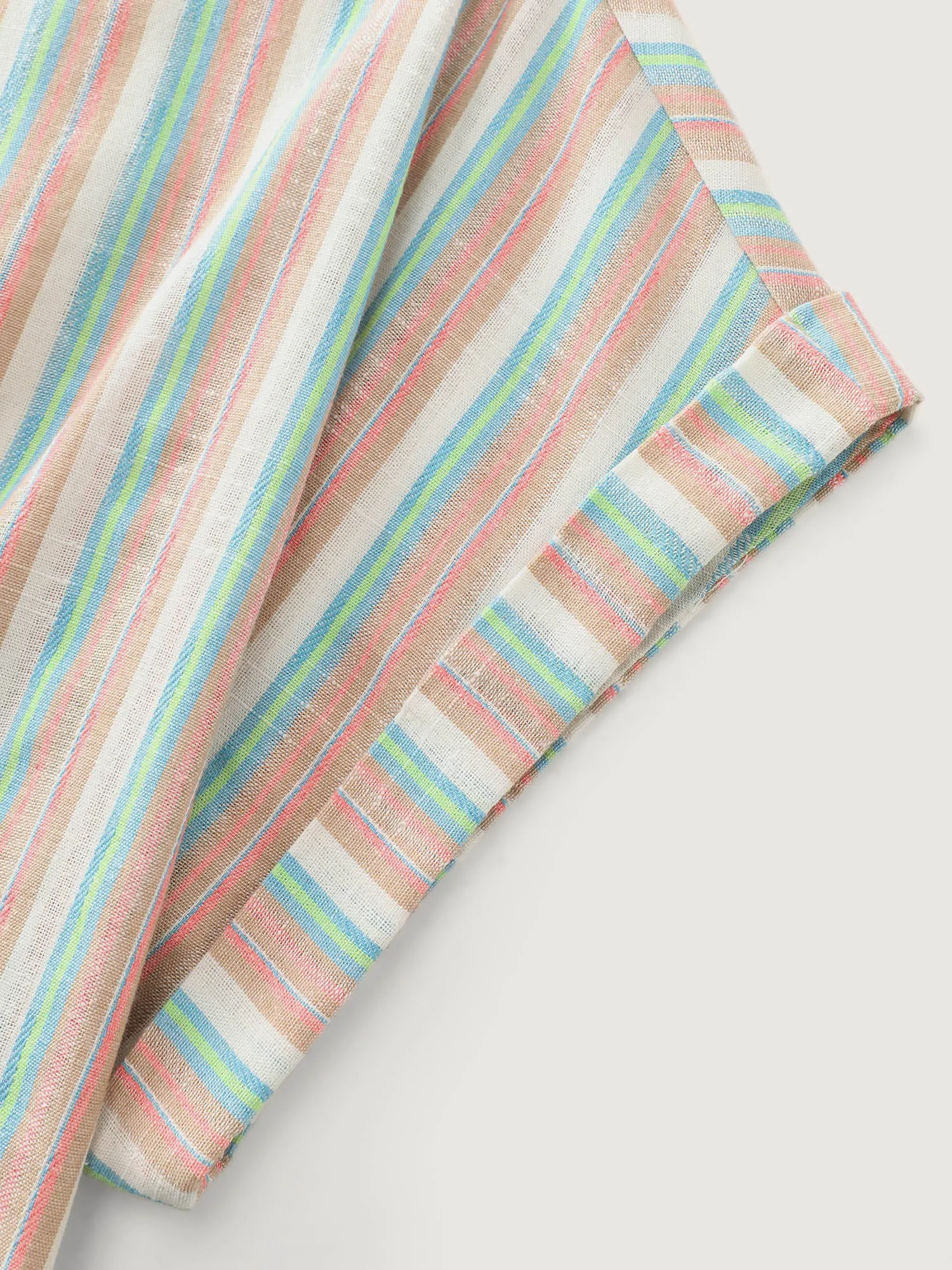 Striped Print Knotted Front Blouse sold by Bloomchic product image thumbnail 5