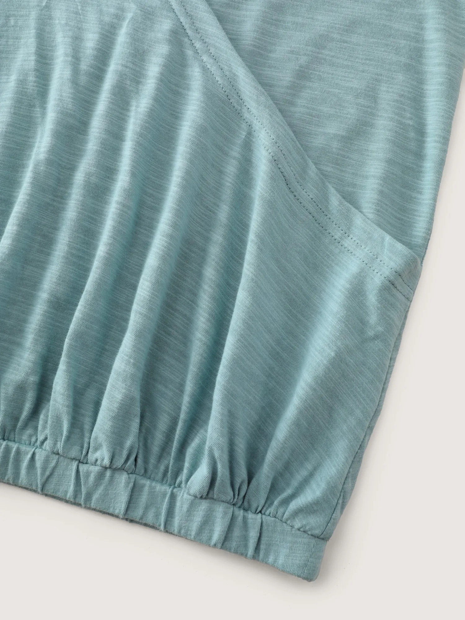 Pure Cotton Bubble Hem Hooded Knit Top sold by Bloomchic product image thumbnail 5