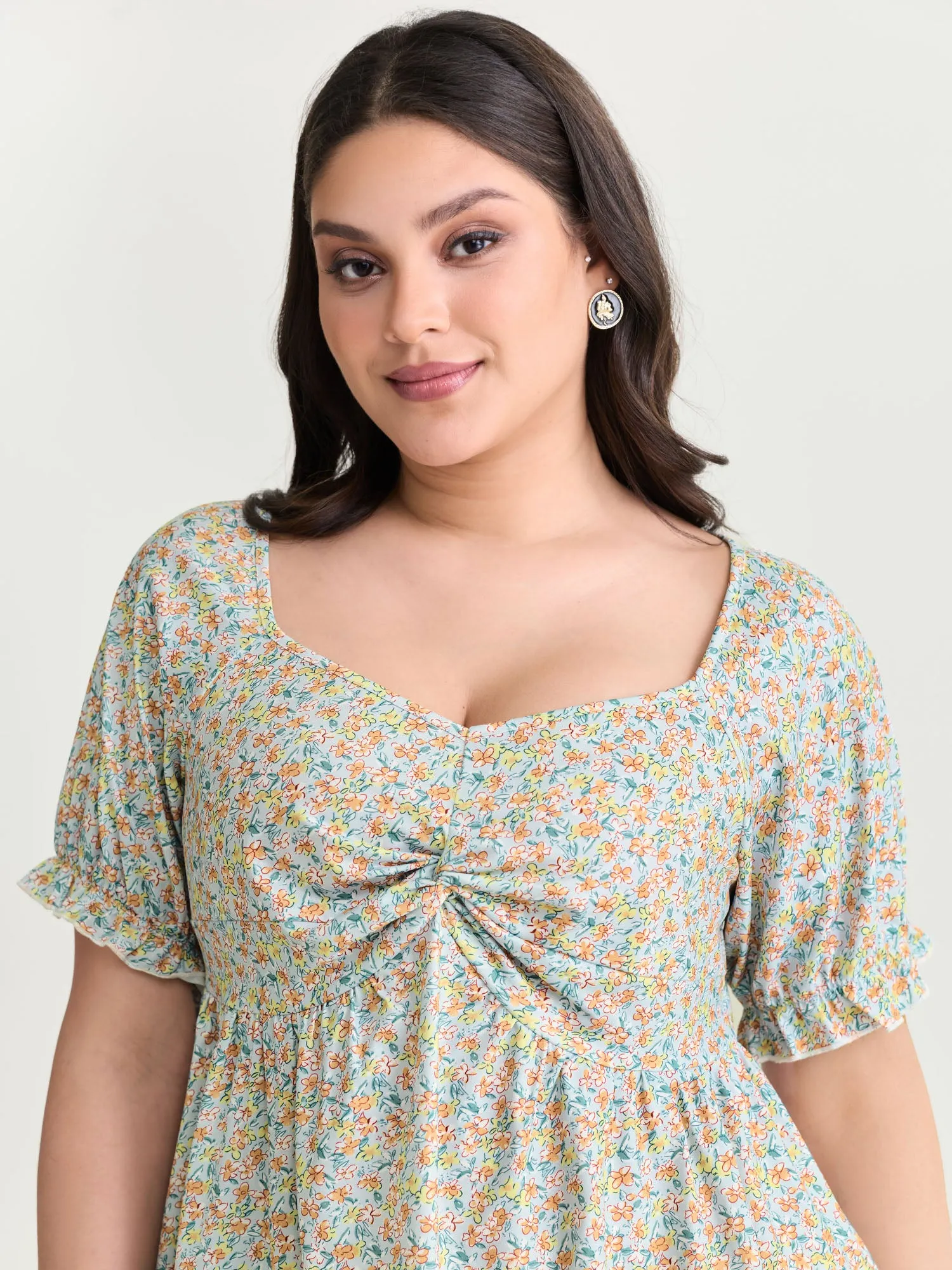 Supersoft Floral Print Knit Top sold by Bloomchic product image thumbnail 2