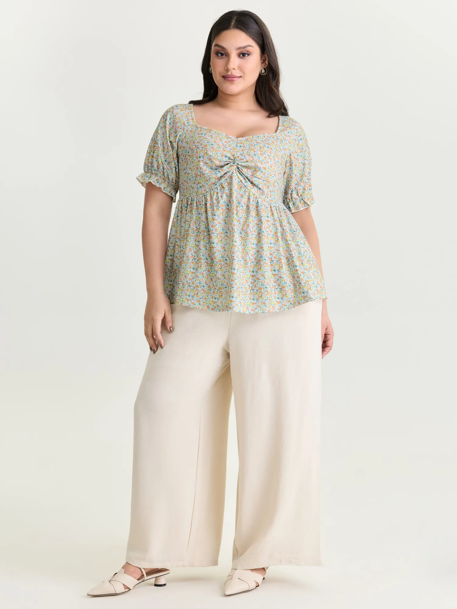 Supersoft Floral Print Knit Top sold by Bloomchic product image thumbnail 3