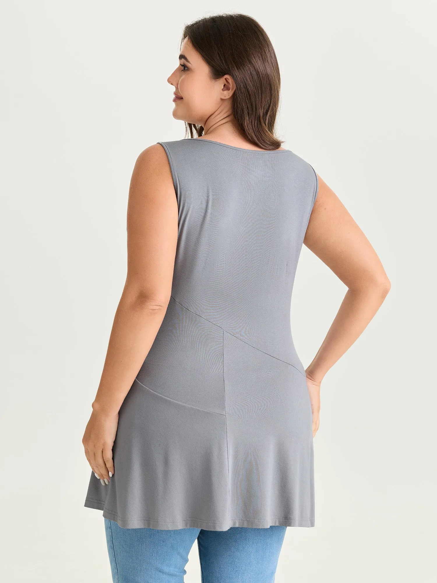 Supersoft Side Seams Flowy Tank Top sold by Bloomchic product image thumbnail 4