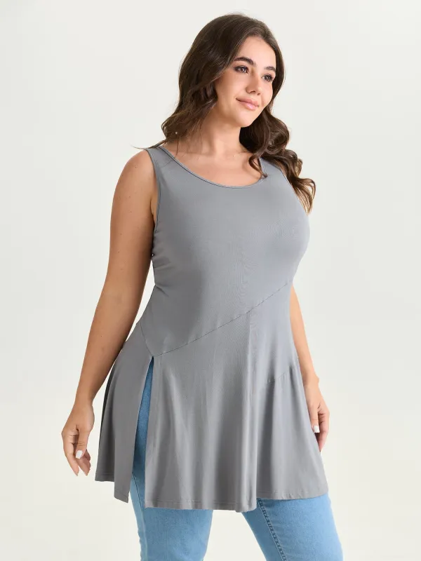 Supersoft Side Seams Flowy Tank Top made by Bloomchic