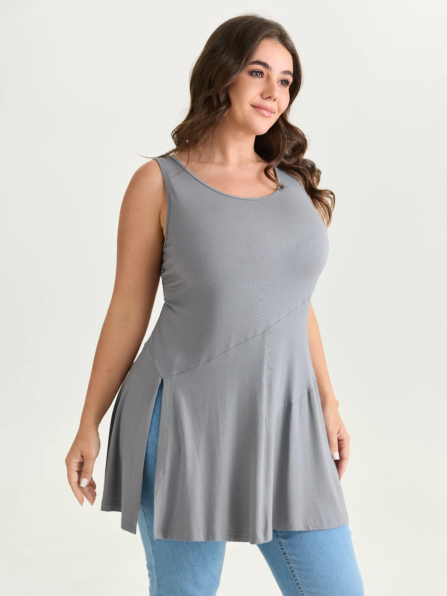 Supersoft Side Seams Flowy Tank Top sold by Bloomchic