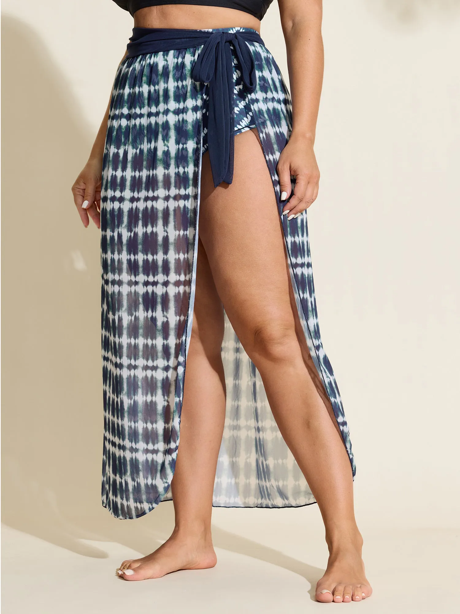 Tie-Dye Sarong Swim Bottoms Two Piece Set sold by Bloomchic product image thumbnail 2