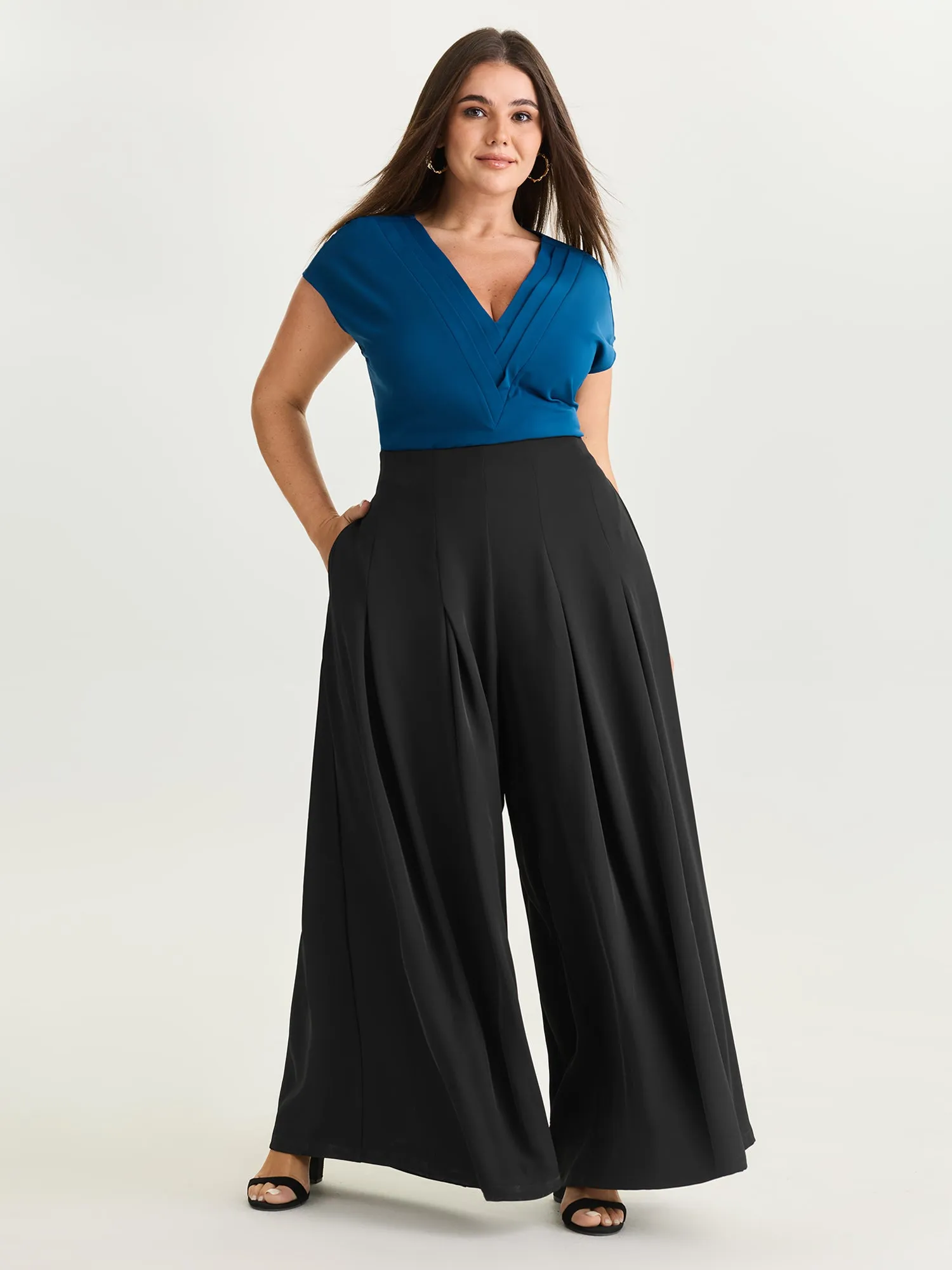 Classic Pleated Wide-Leg Pants sold by Bloomchic product image thumbnail 2
