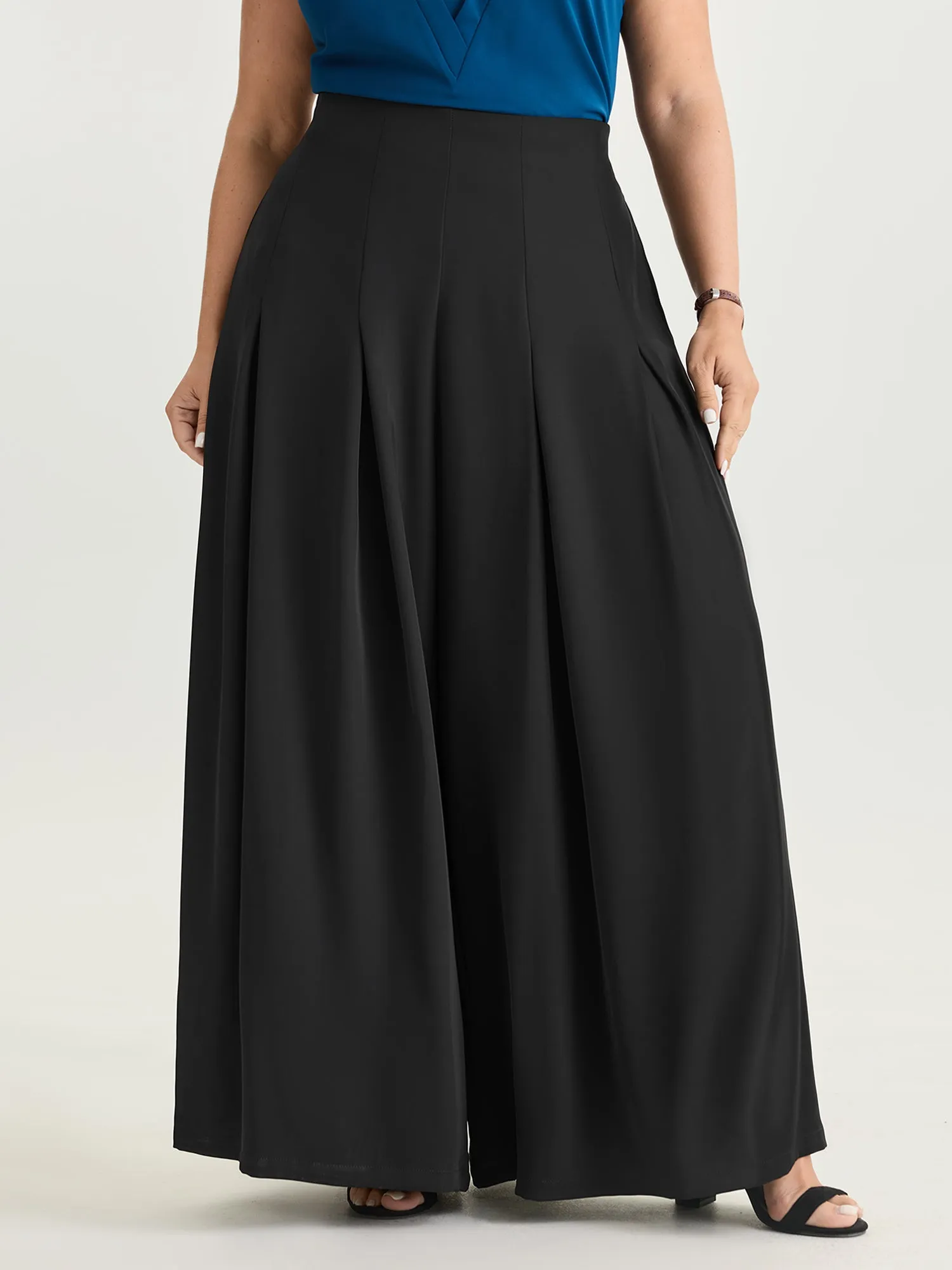 Classic Pleated Wide-Leg Pants sold by Bloomchic